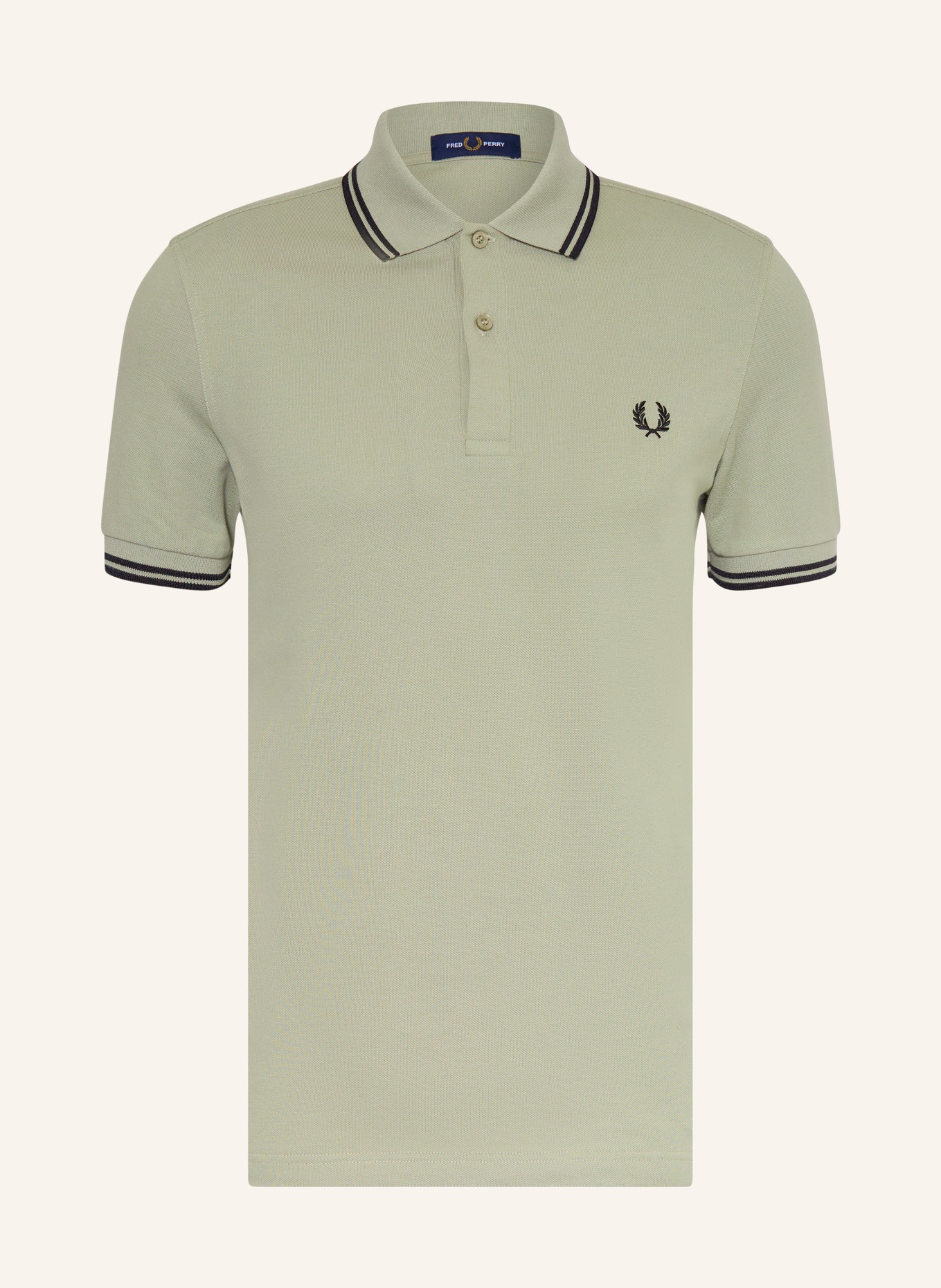 FRED PERRY Piqué-Poloshirt: HELLGRÜN