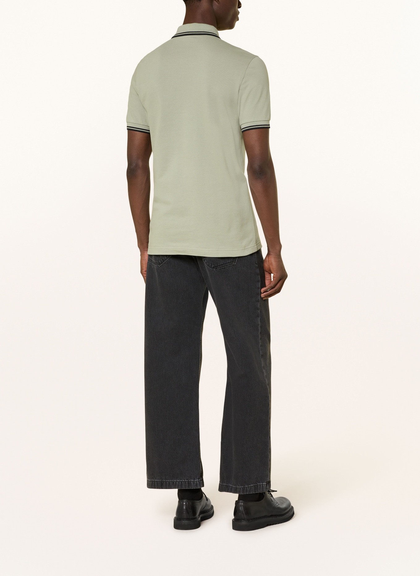 FRED PERRY Piqué-Poloshirt: HELLGRÜN