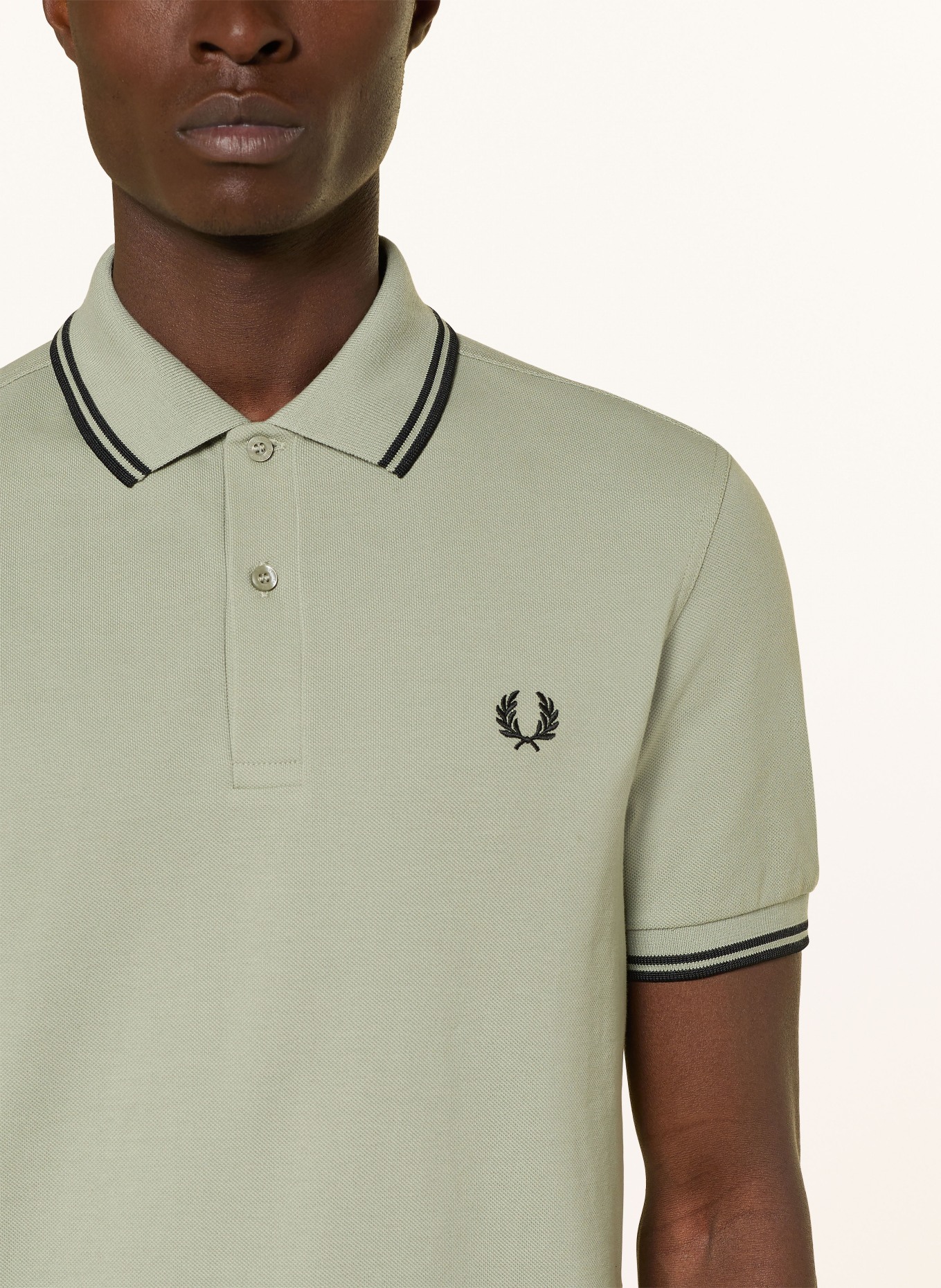 FRED PERRY Piqué-Poloshirt: HELLGRÜN