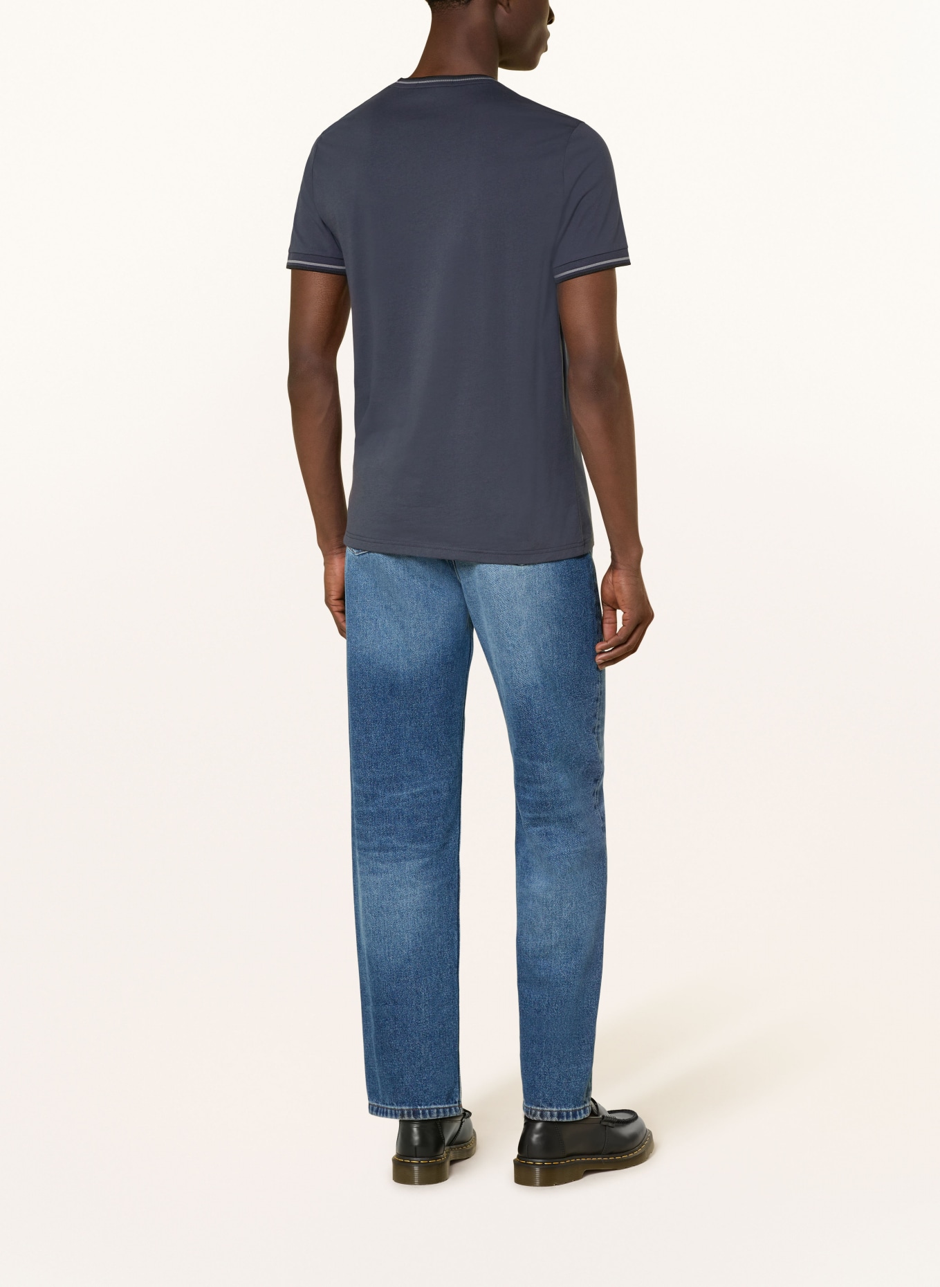 FRED PERRY T-shirt: DARK BLUE / LIGHT GRAY / BLACK