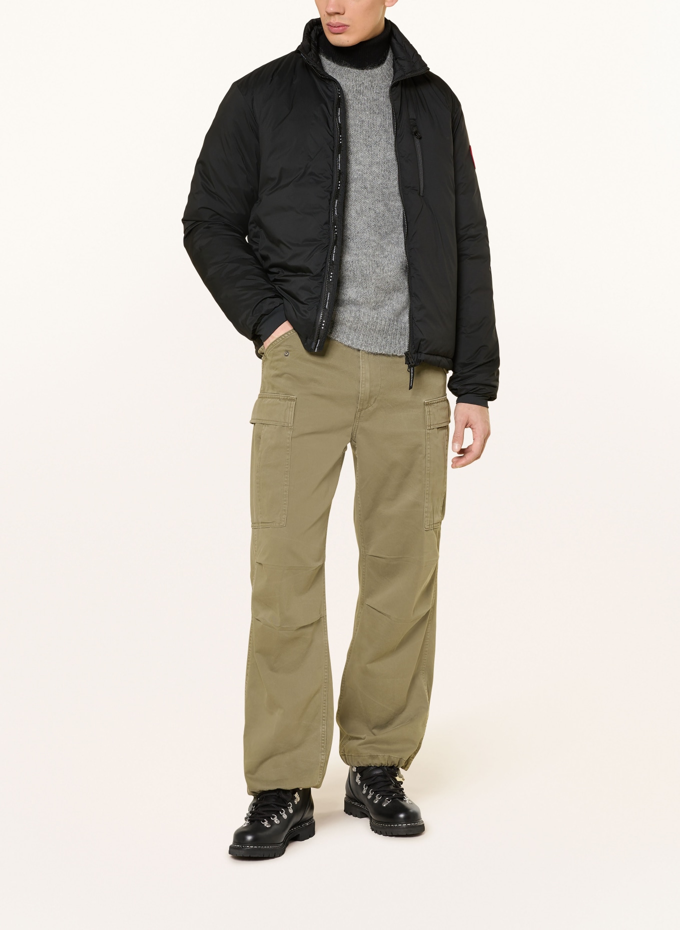 CANADA GOOSE Daunenjacke LODGE: SCHWARZ