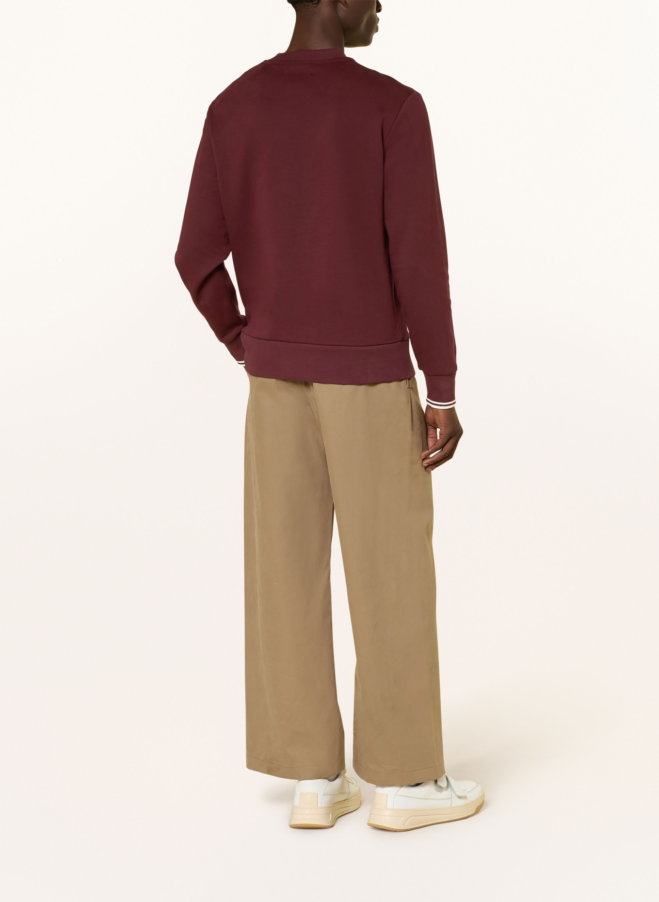 FRED PERRY Sweatshirt: DUNKELROT