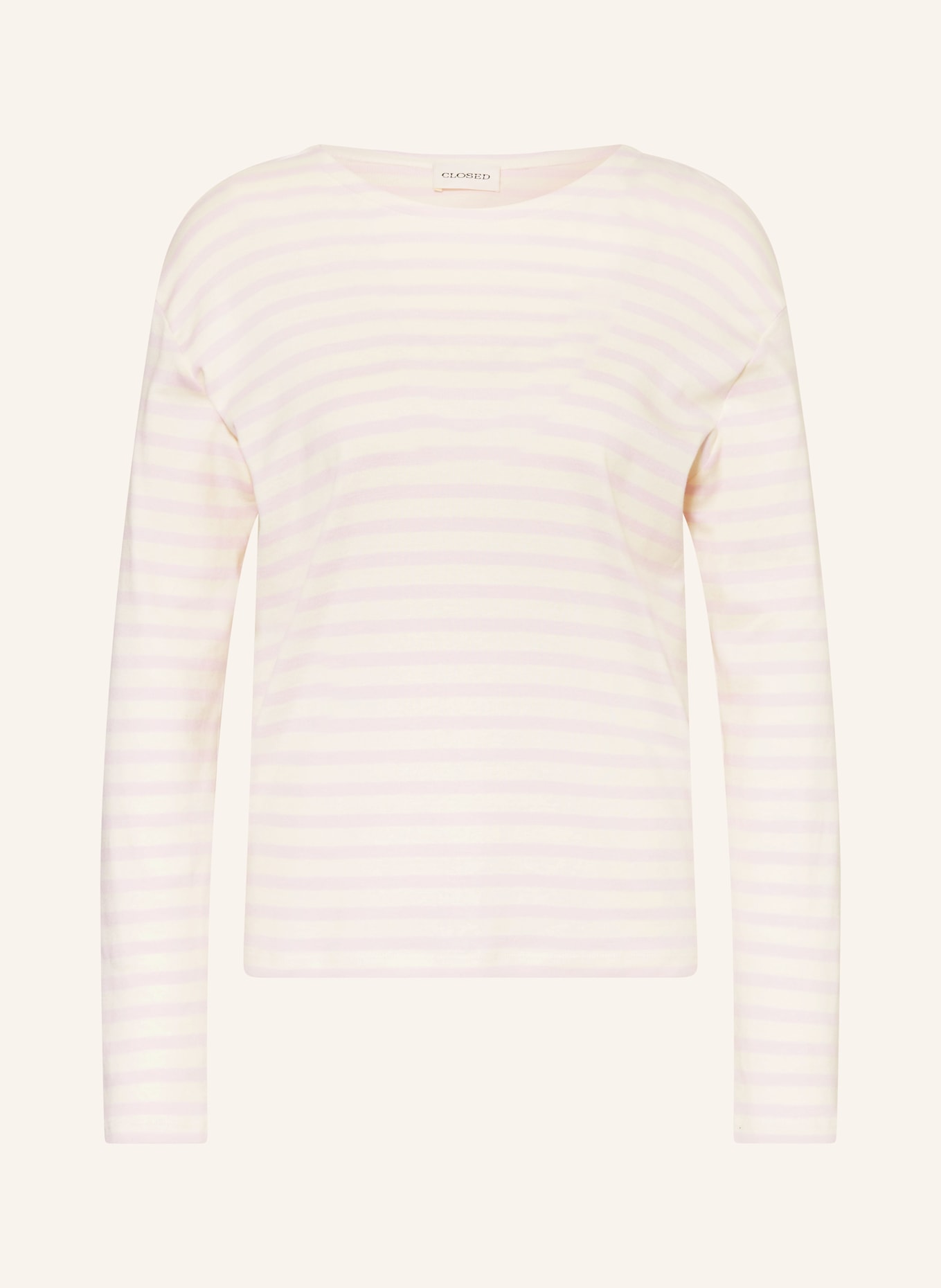CLOSED Longsleeve: WIT / ROSÉ