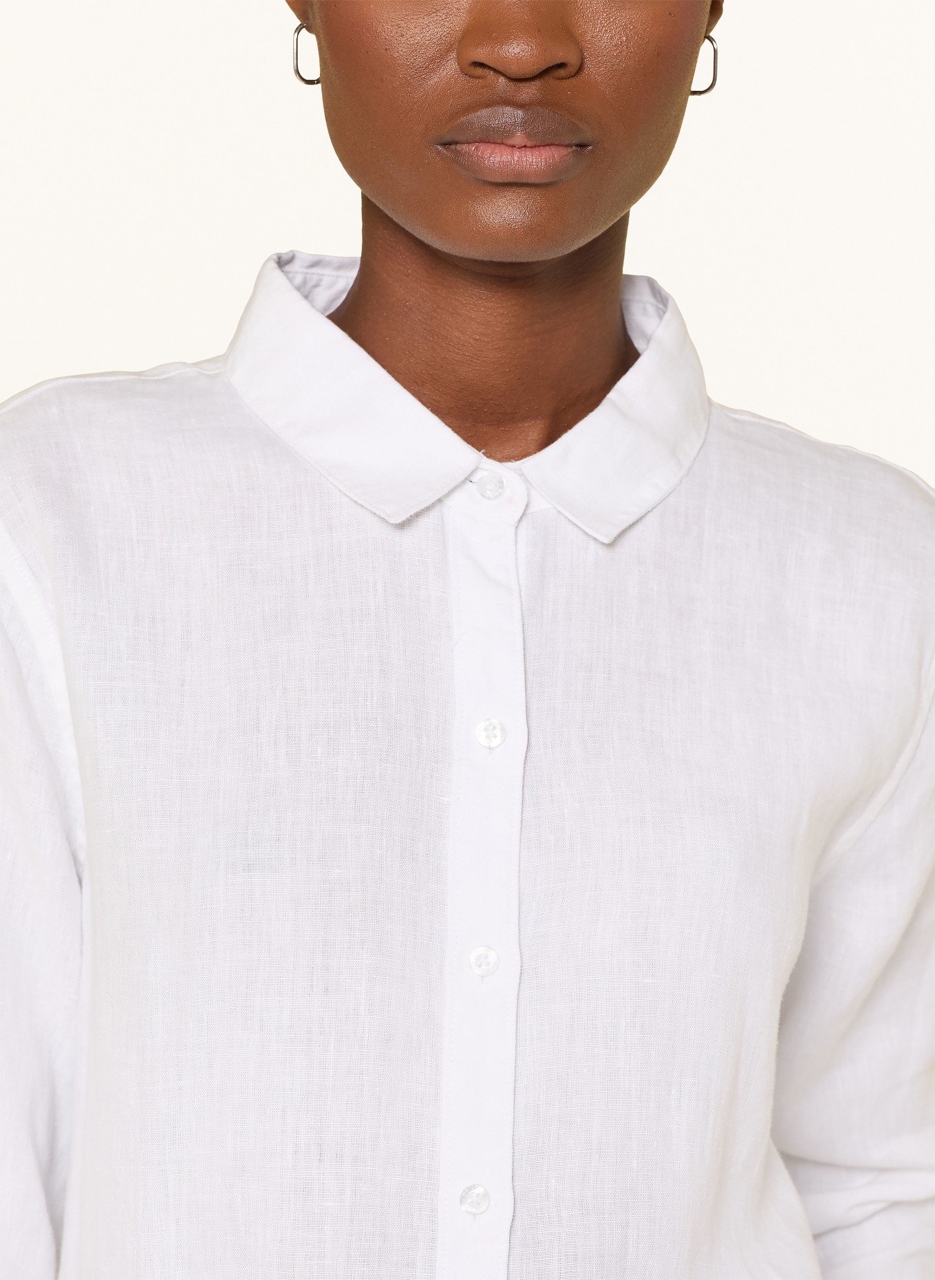 Barbour Lněná košile MARINE: BÍLÁ