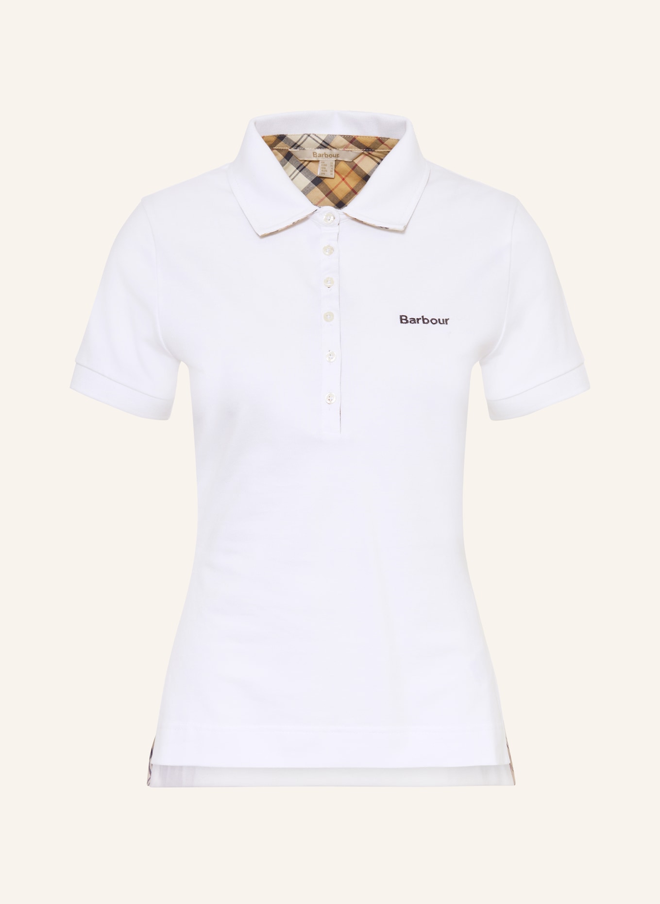 Barbour Koszulka polo z dżerseju PORTSDOWN: BIAŁY