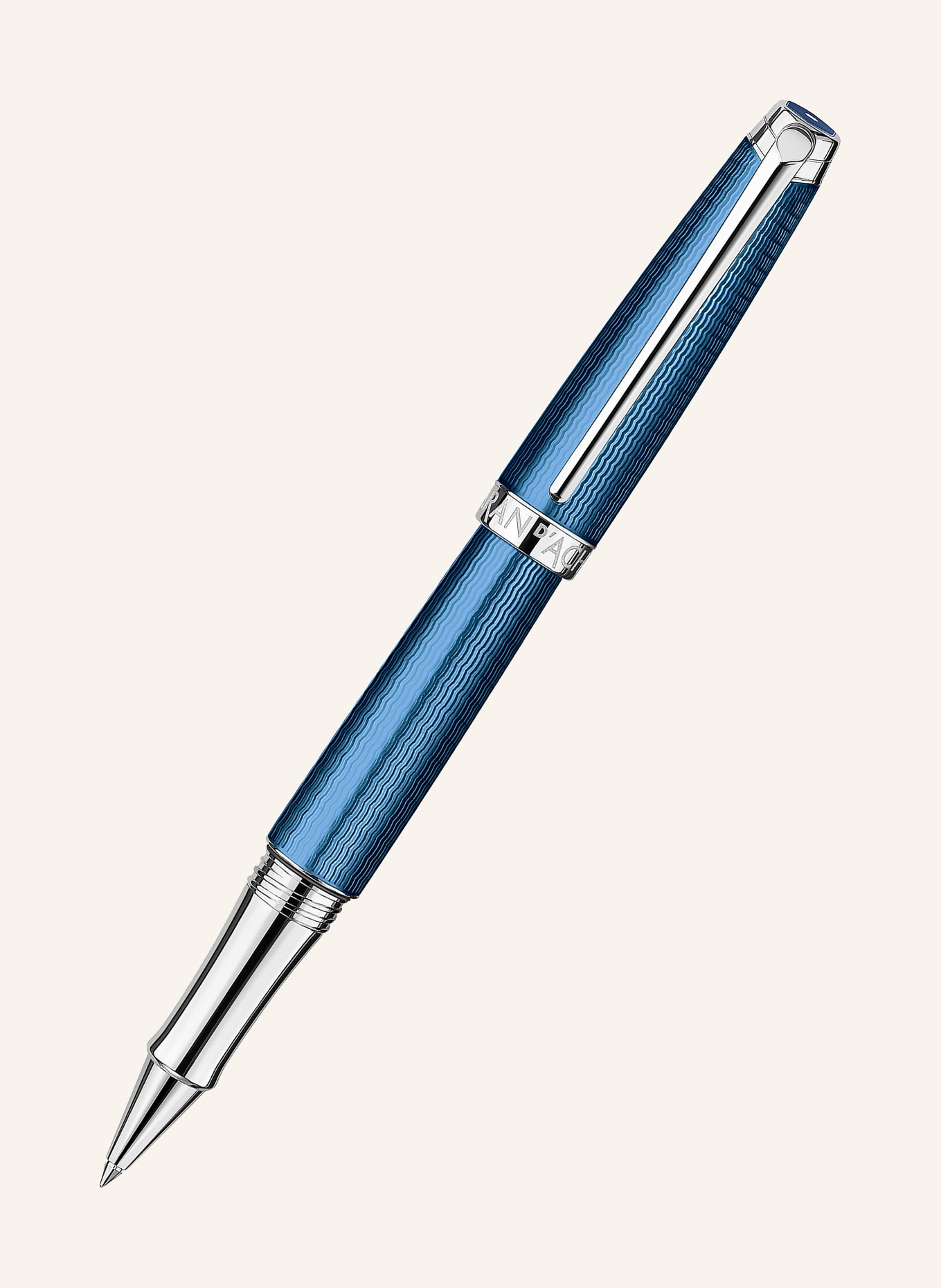 CARAN d'ACHE Rollerball LÈMAN: BLAU / SILBER