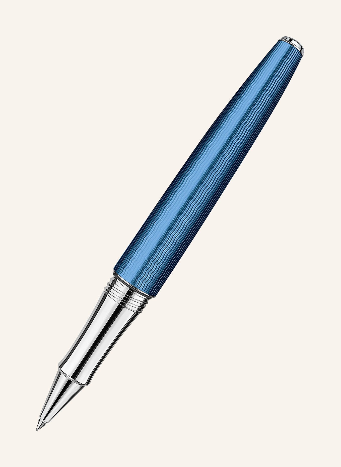 CARAN d'ACHE Rollerball LÈMAN: BLAU / SILBER