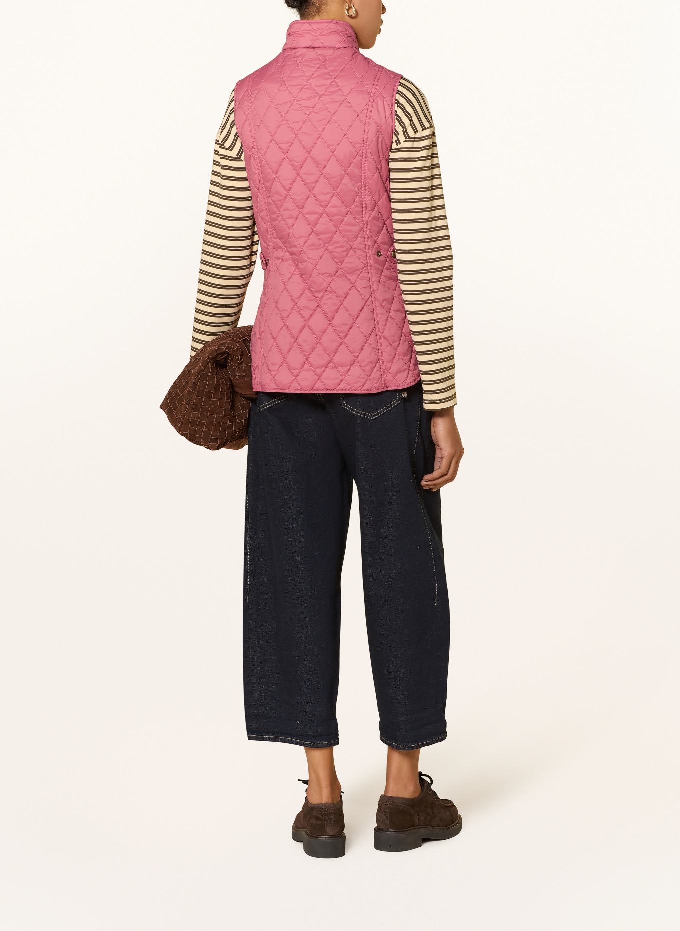 Barbour Quilted vest OTTERBURN: DUSKY PINK