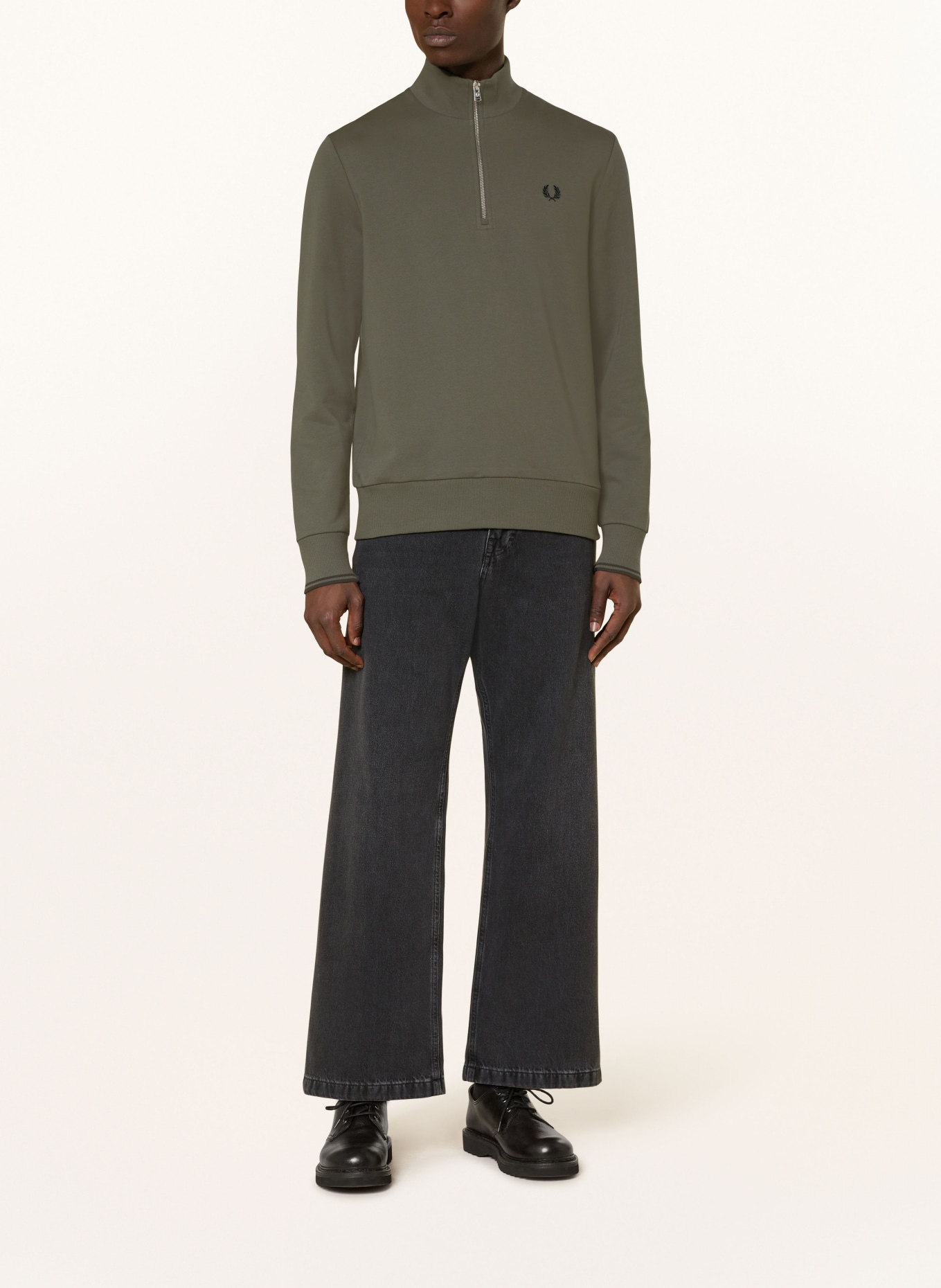 FRED PERRY sweatshirt: KHAKI