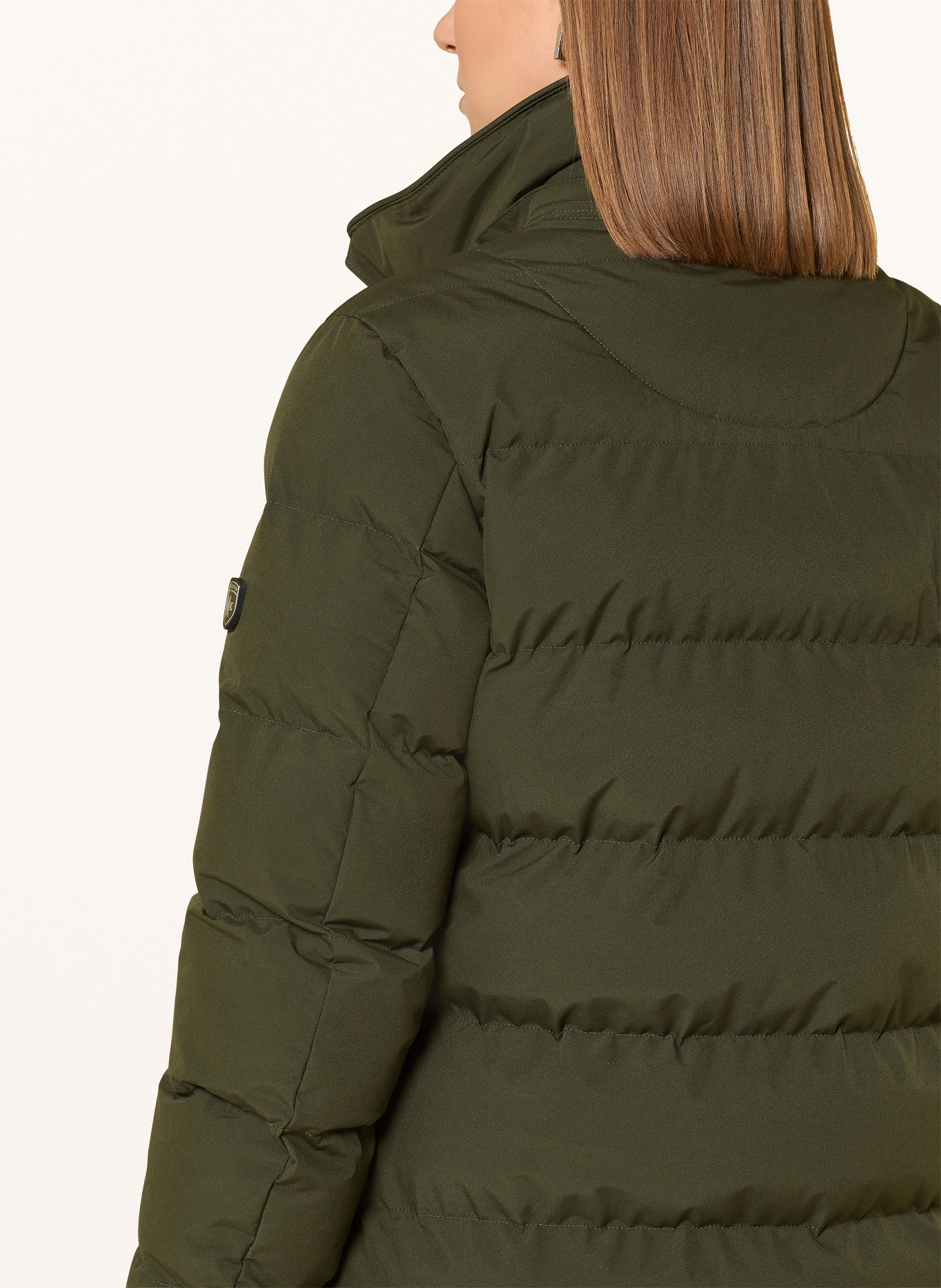 WELLENSTEYN Steppmantel GOLDMINE EXTRA LONG mit abnehmbarer Kapuze: DUNKELGRÜN