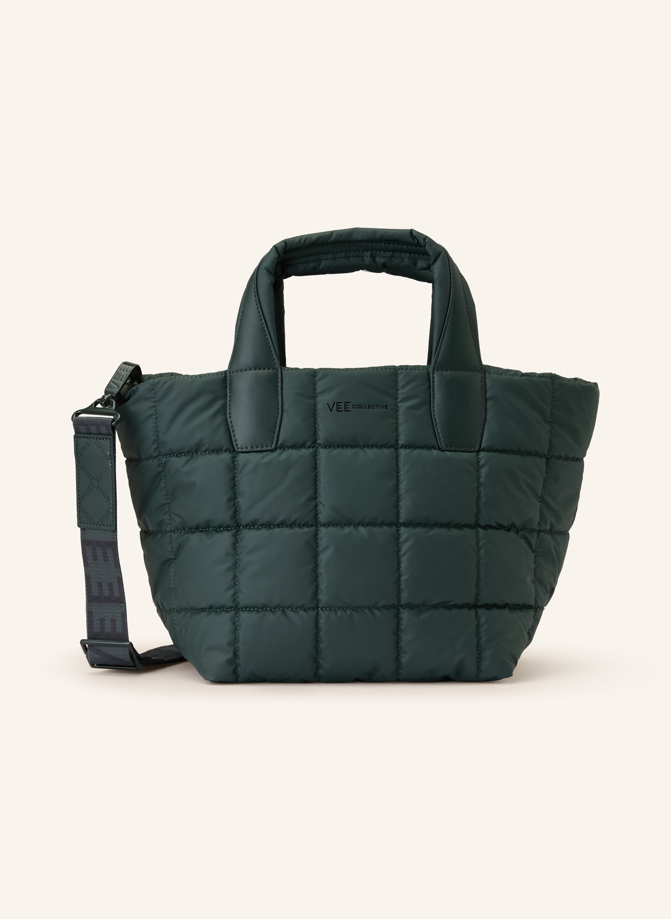 Vee Collective Shopper PORTER TOTE SMALL mit Pouch: DUNKELGRÜN