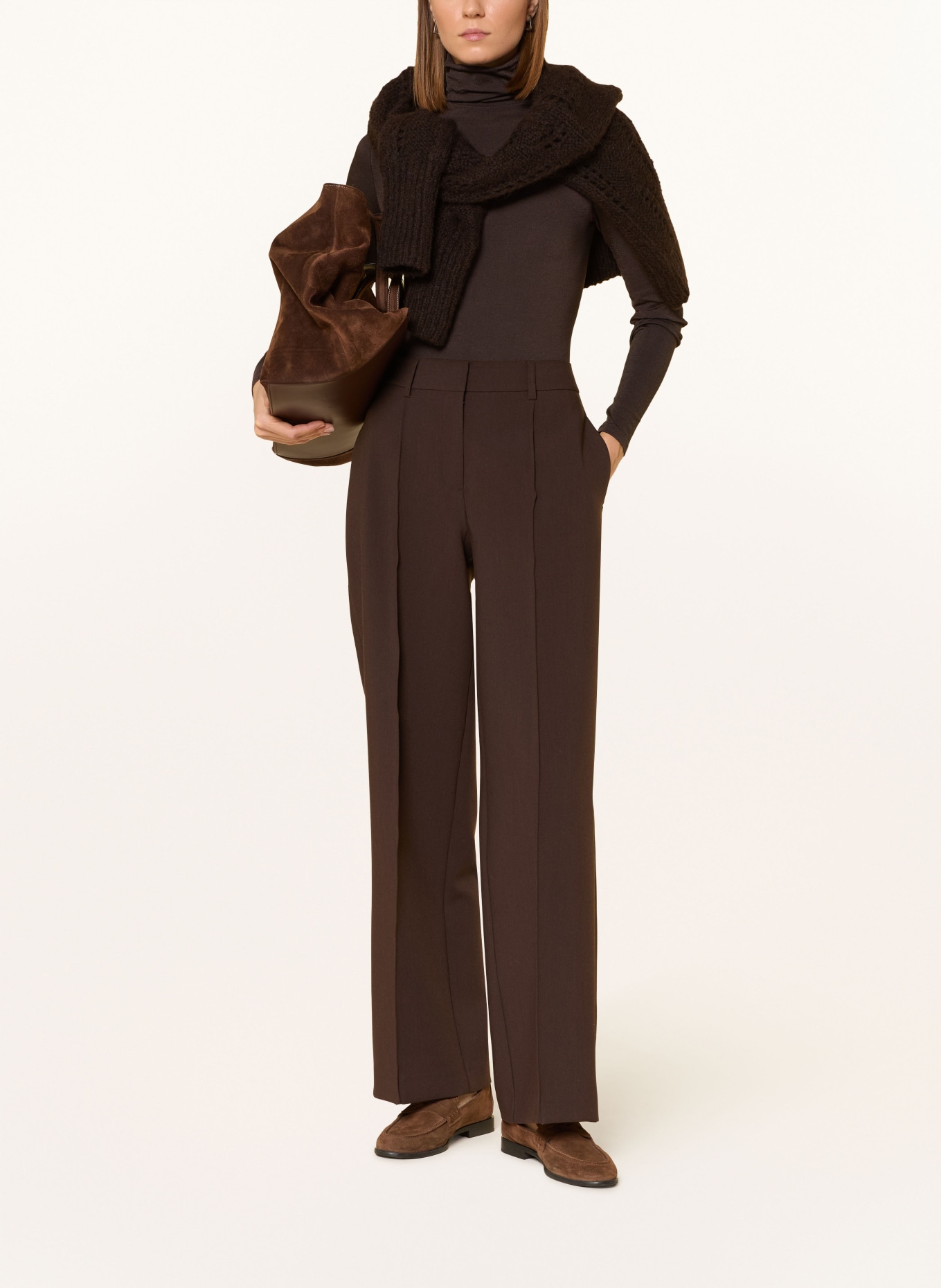 Wolford Pletené body COLORADO: TMAVĚ HNĚDÁ