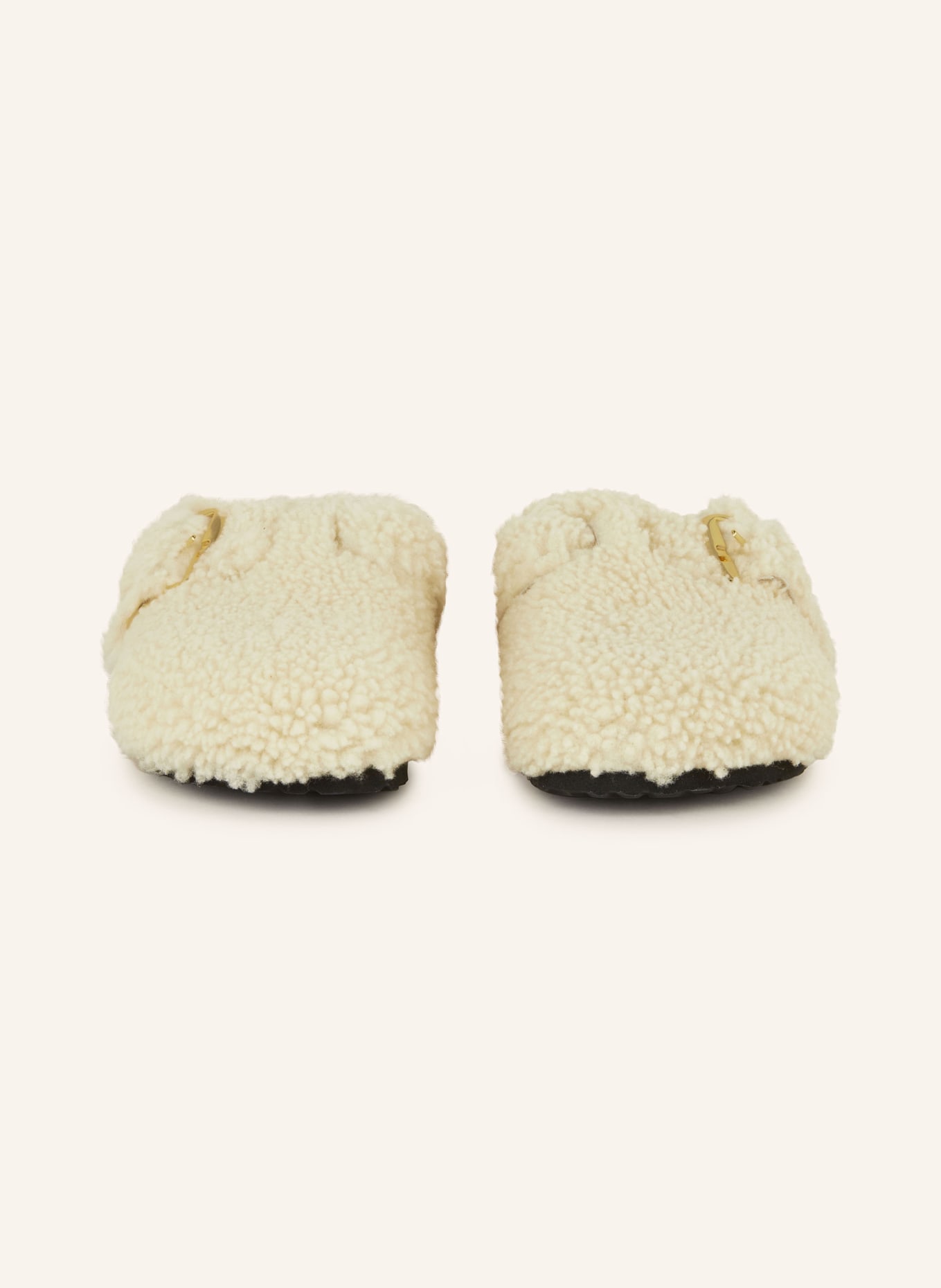 BIRKENSTOCK Pantoletten BOSTON BIG BUCKLE: CREME