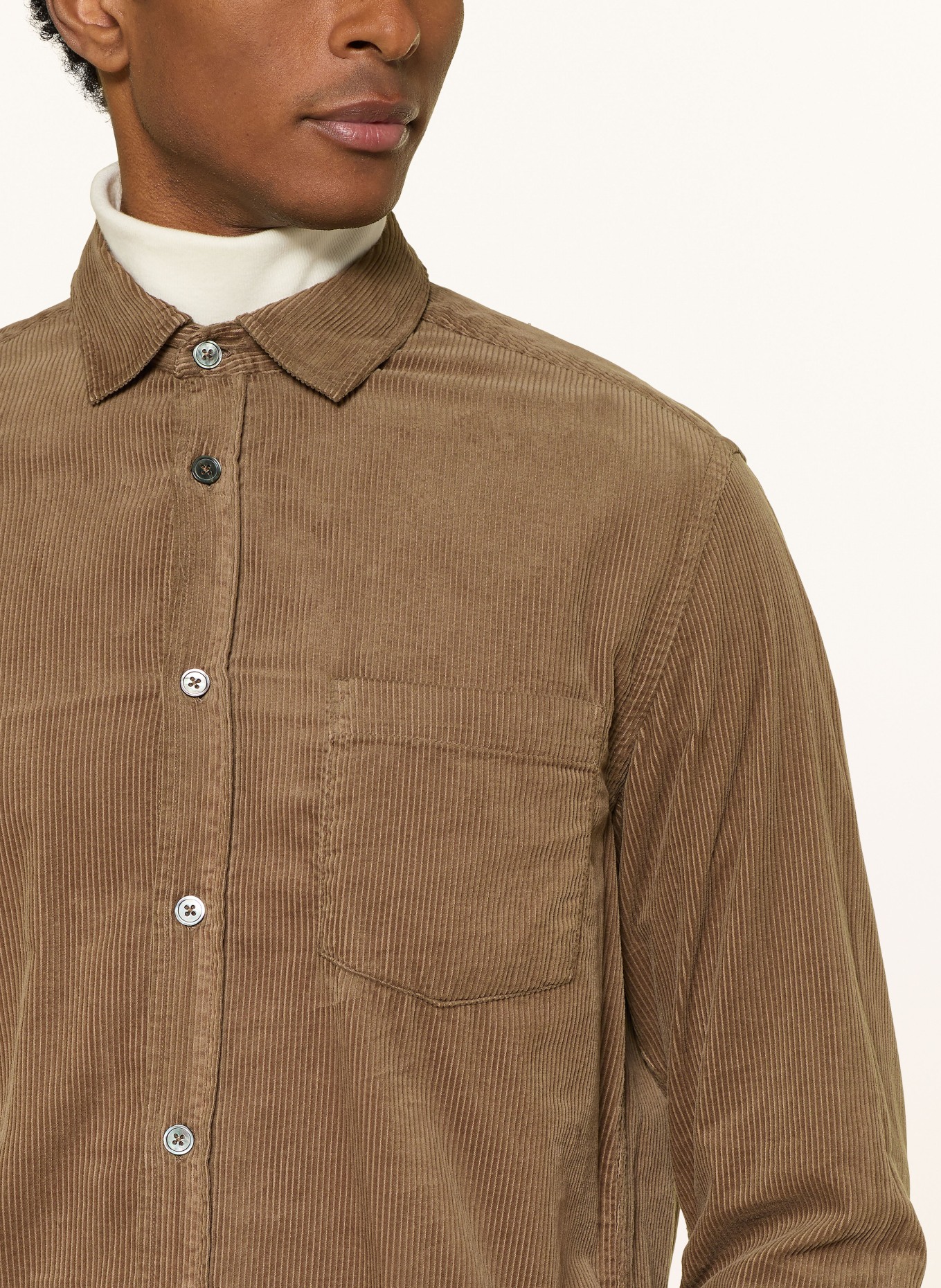 MOS MOSH Gallery Cordhemd MMGALDEN Regular Fit: OLIV