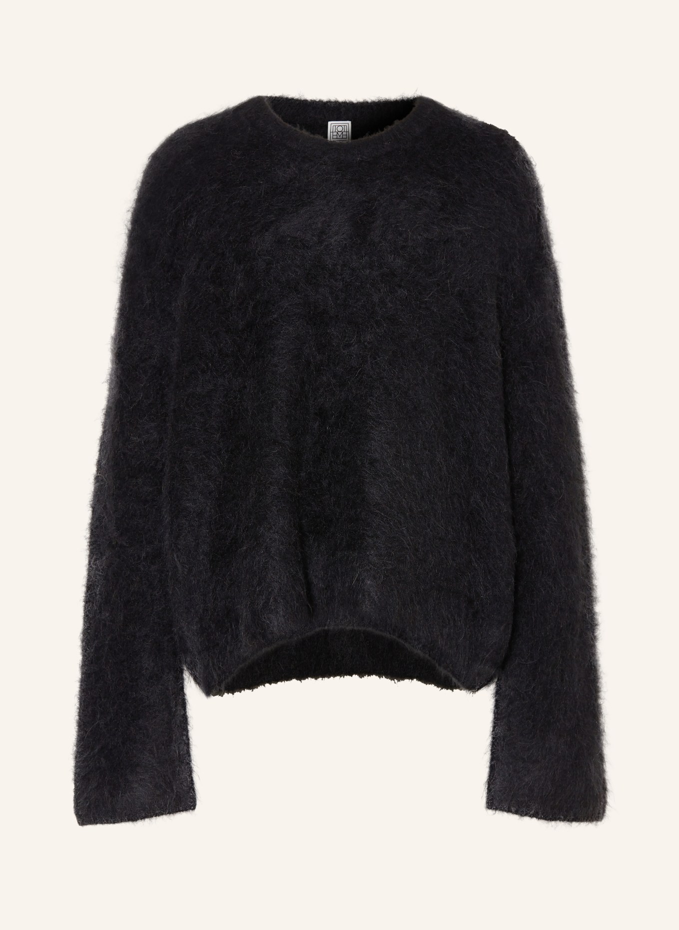 TOTEME Alpaka-Pullover: SCHWARZ