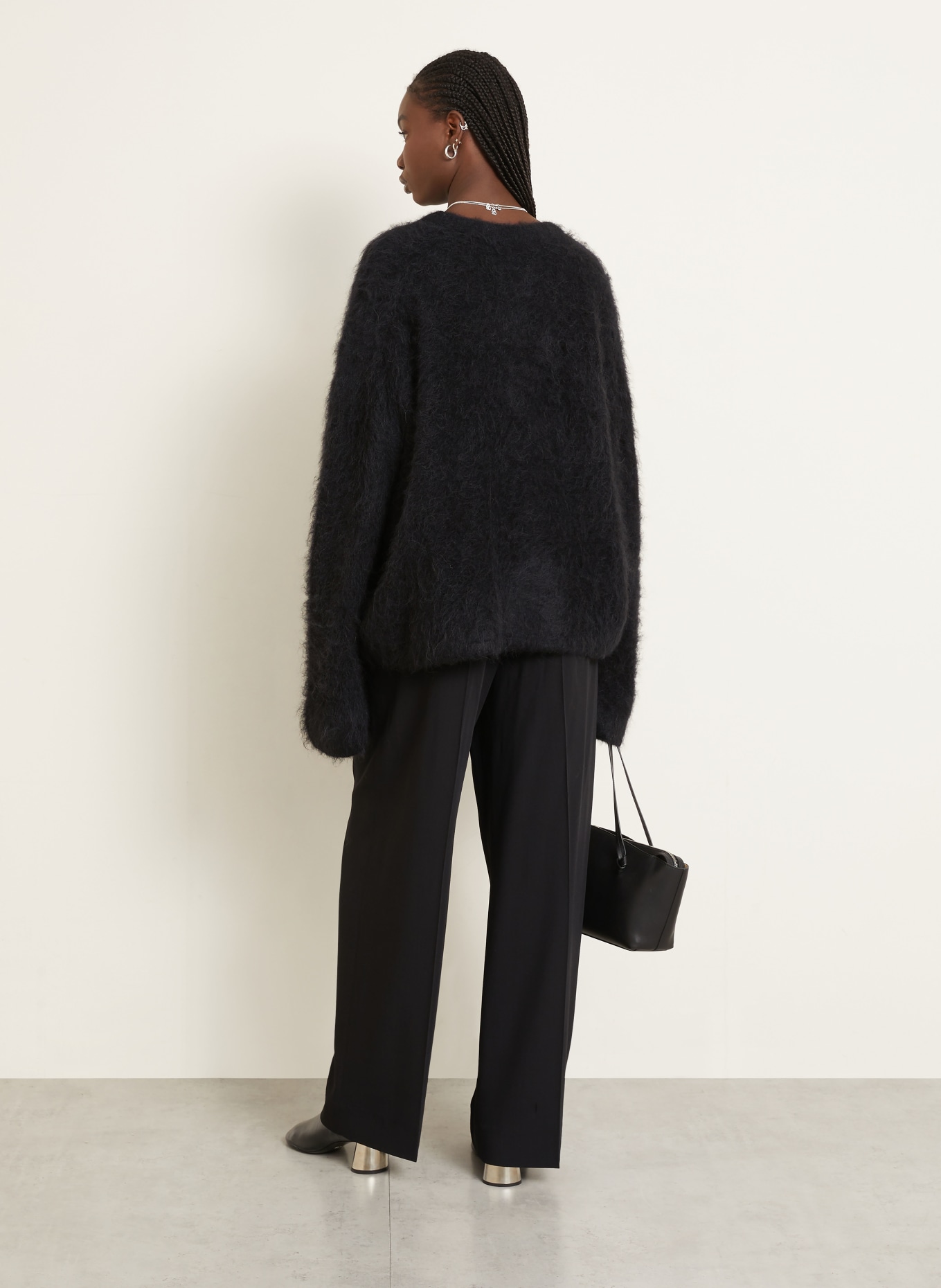 TOTEME Alpaka-Pullover: SCHWARZ