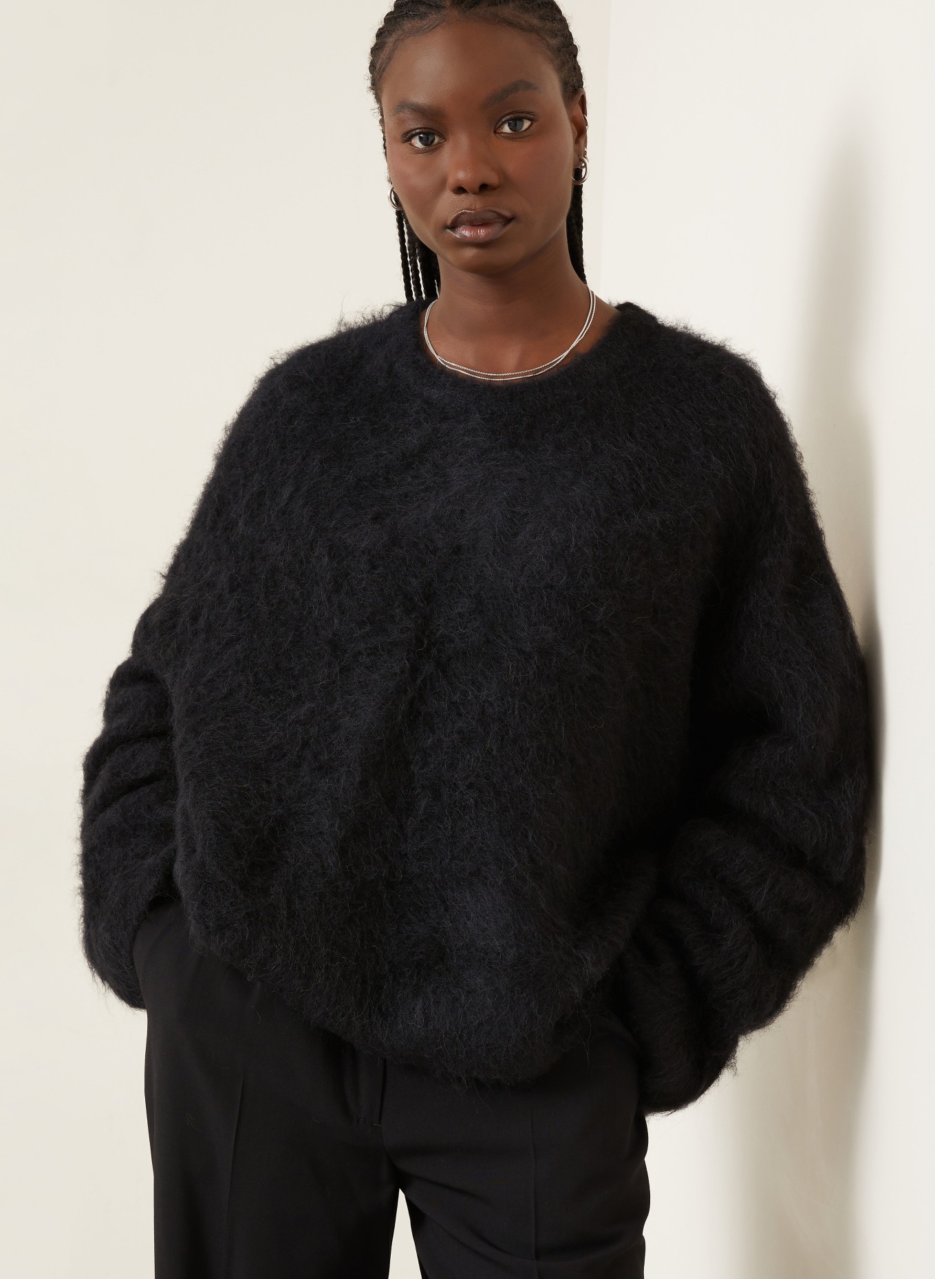 TOTEME Alpaka-Pullover: SCHWARZ