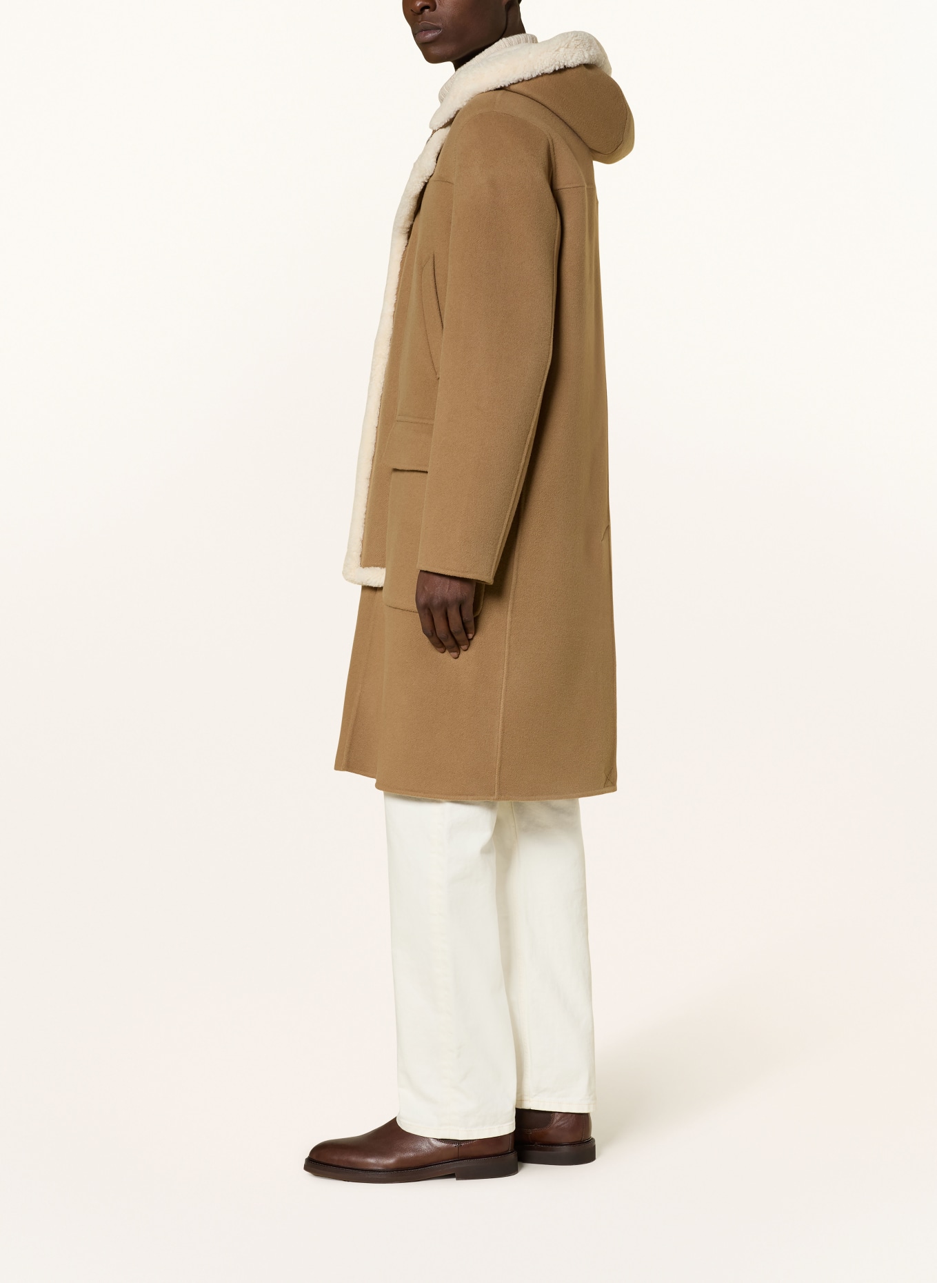 Mackage Wollmantel ABRAHAM: CAMEL / CREME
