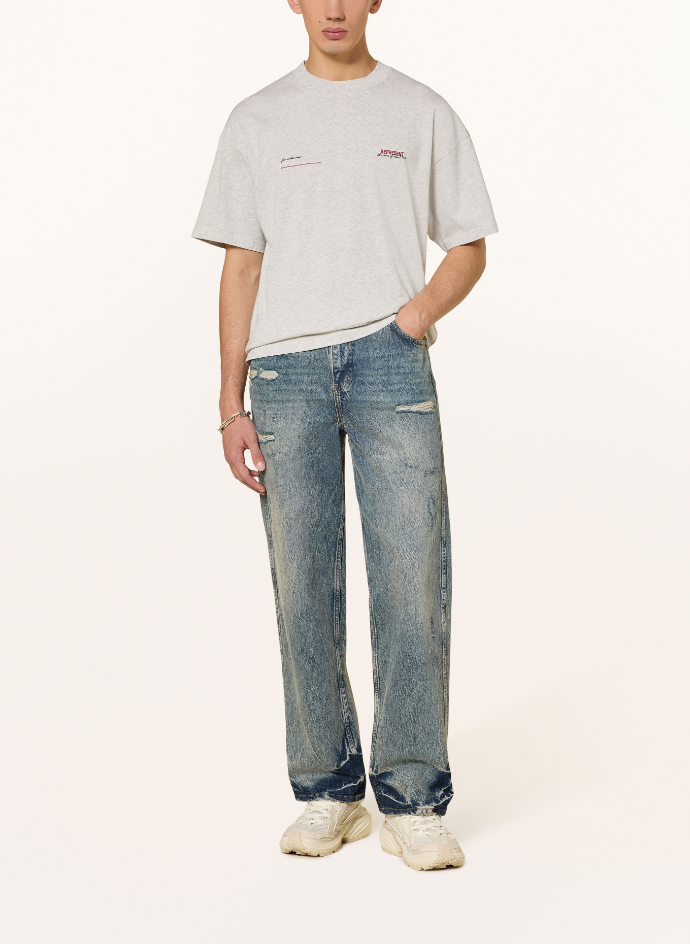 REPRESENT T-Shirt PATRON OF THE CLUB: HELLGRAU