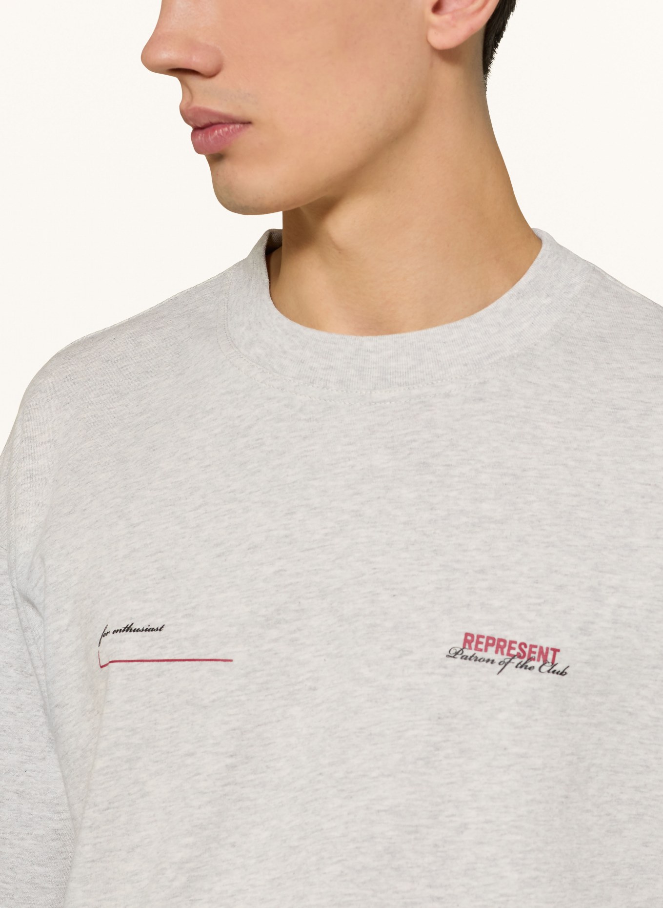 REPRESENT T-Shirt PATRON OF THE CLUB: HELLGRAU