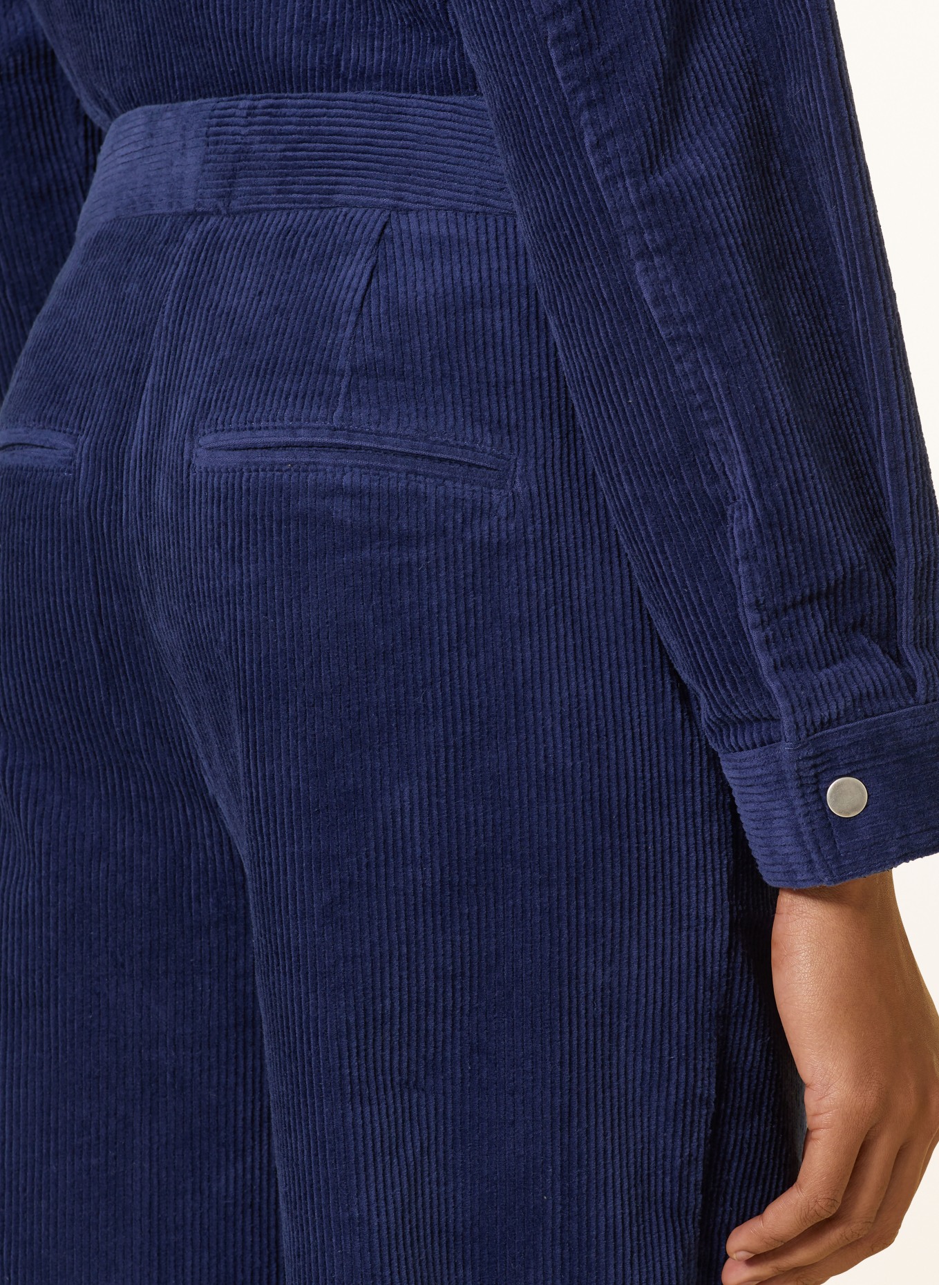 MSCH COPENHAGEN Marlenehose MSCHGEGGO aus Cord: DUNKELBLAU