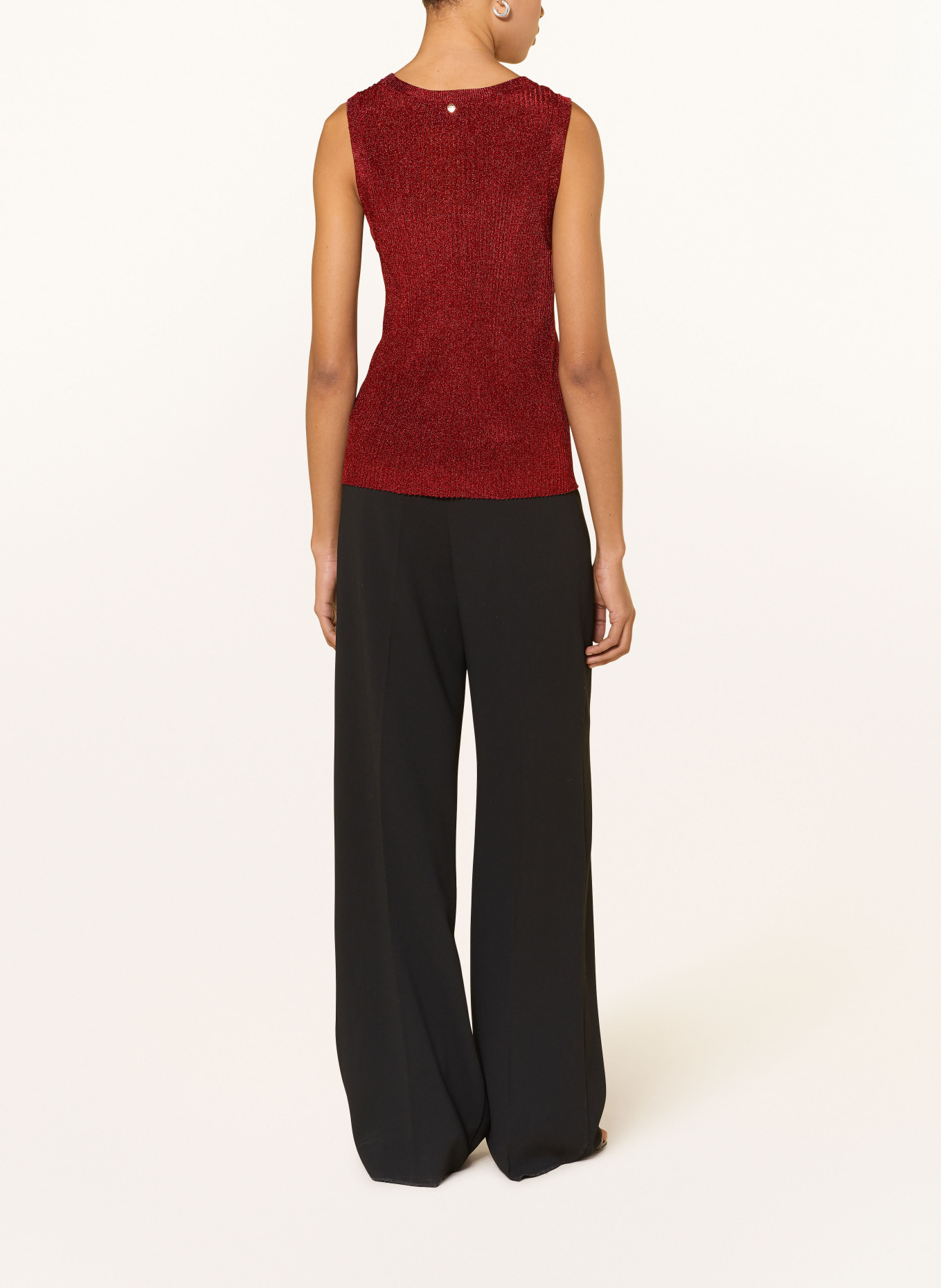 MOS MOSH Stricktop MMRELANA mit Glanzgarn: ROT