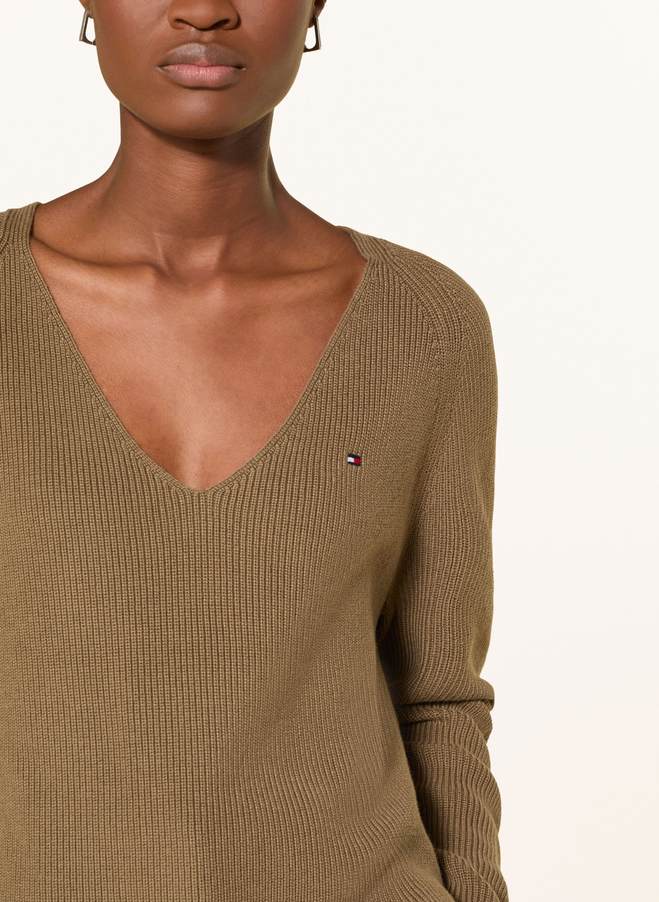 TOMMY HILFIGER Pullover: KHAKI