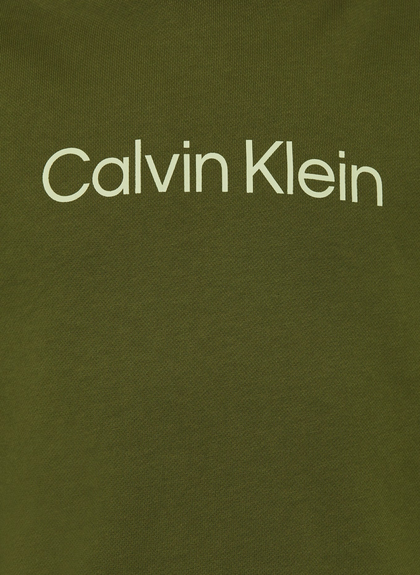 Calvin Klein Hoodie LOGO REG: OLIV