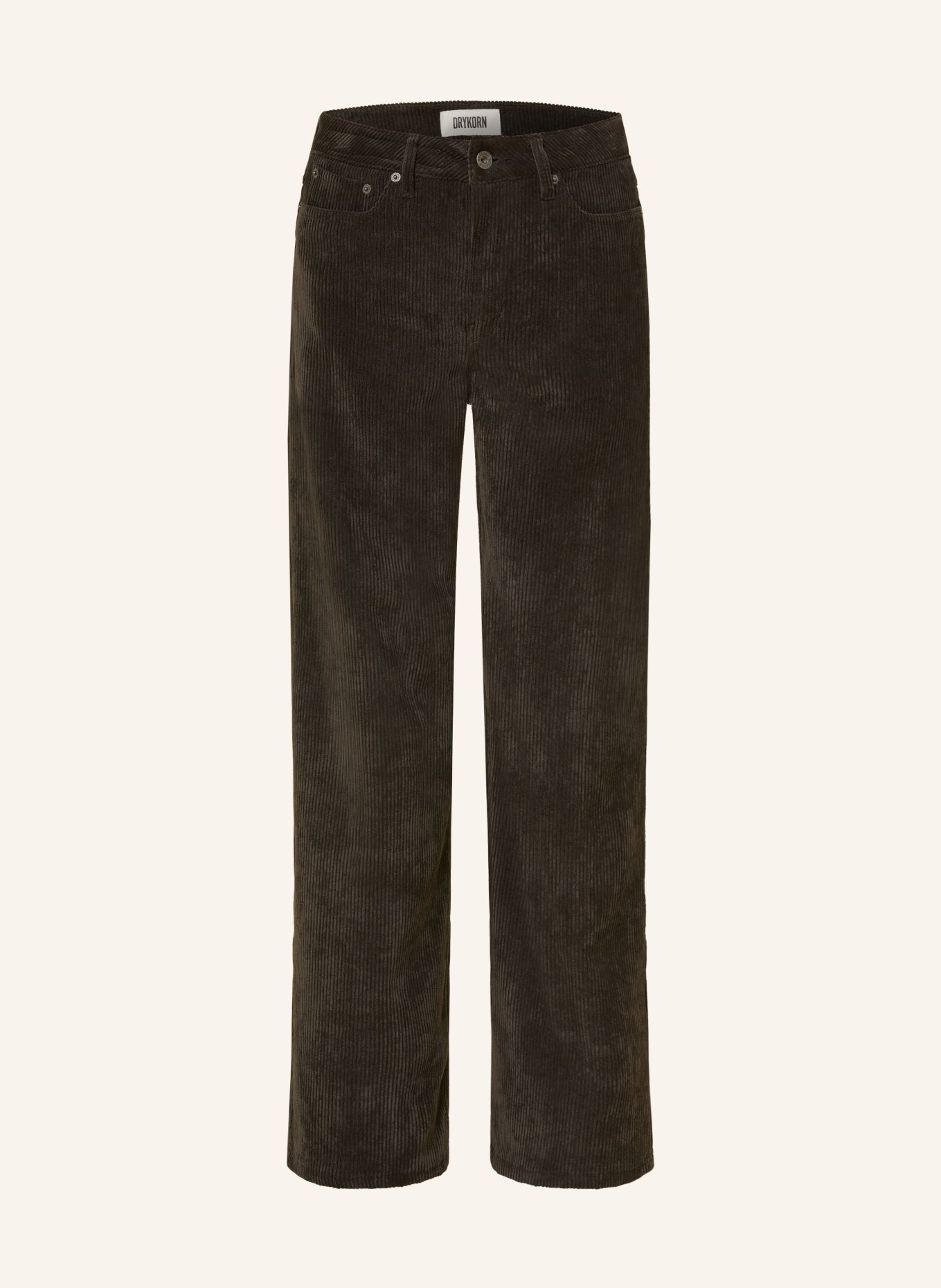 DRYKORN Marlenehose MEDLEY aus Cord: DUNKELBRAUN