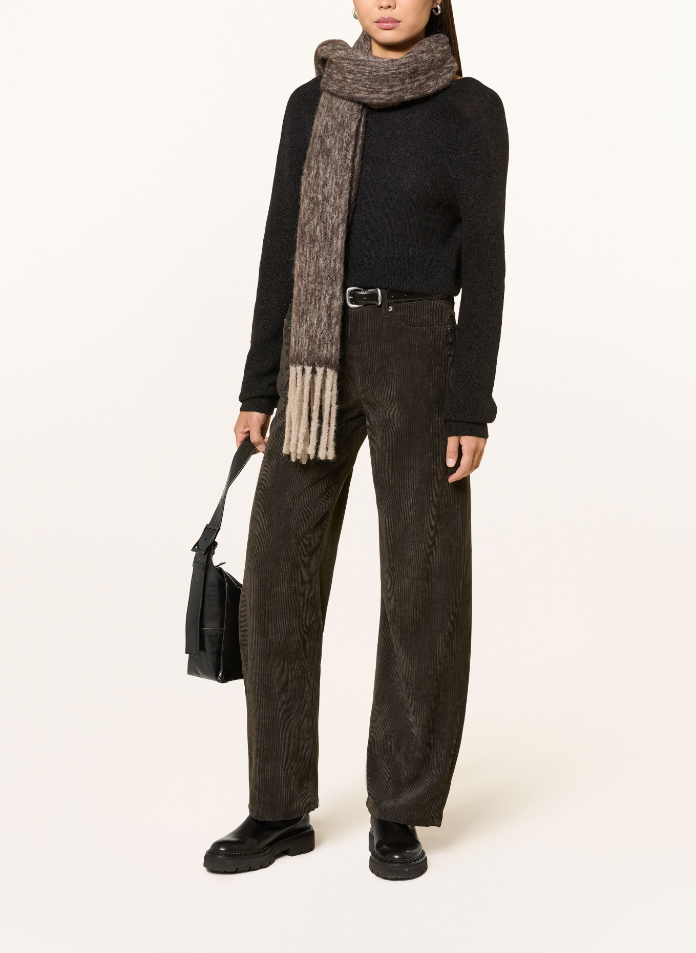 DRYKORN Marlenehose MEDLEY aus Cord: DUNKELBRAUN