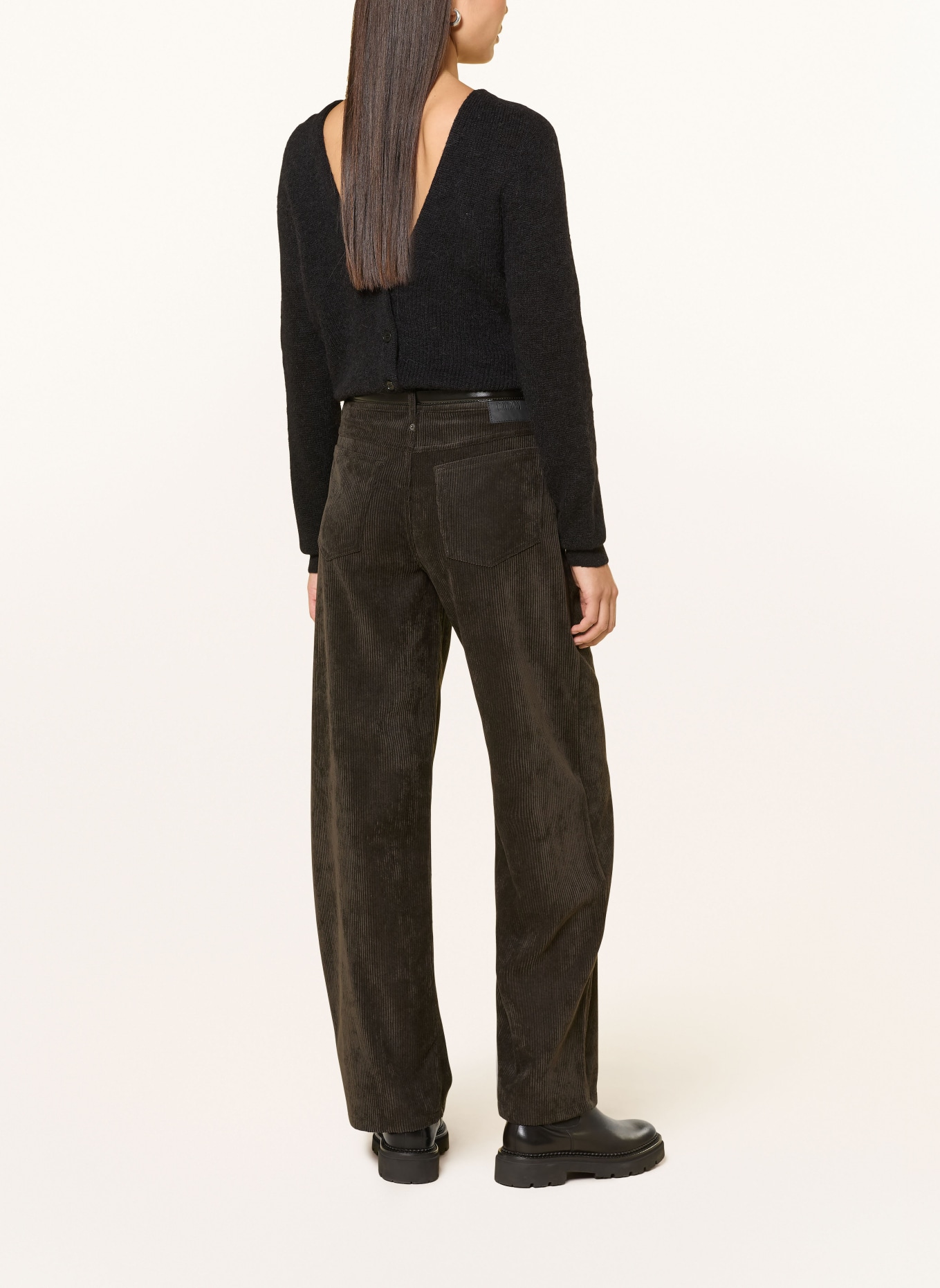 DRYKORN Marlenehose MEDLEY aus Cord: DUNKELBRAUN