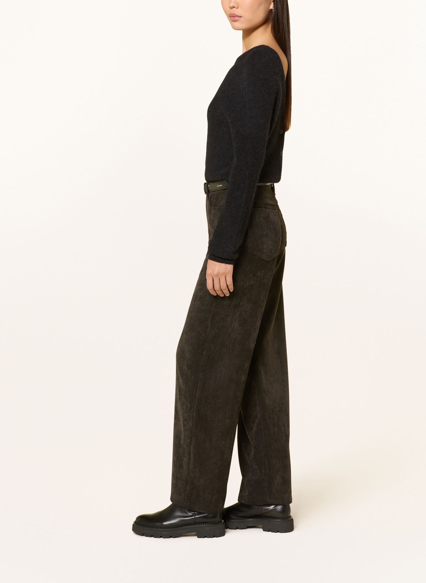 DRYKORN Marlenehose MEDLEY aus Cord: DUNKELBRAUN