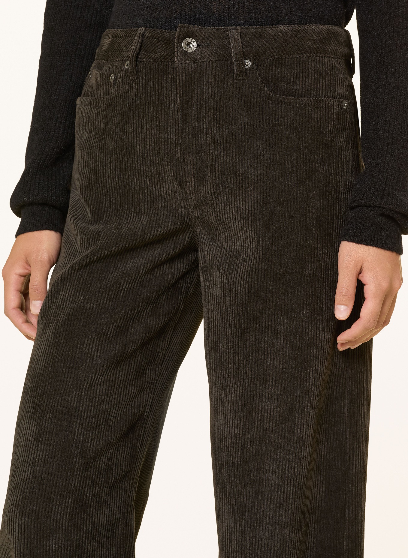 DRYKORN Marlenehose MEDLEY aus Cord: DUNKELBRAUN