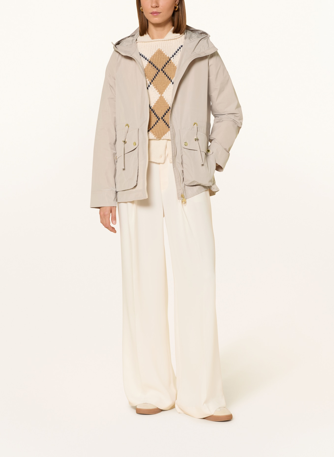 BARBOUR INTERNATIONAL Polní bunda PIPER: KRÉMOVÁ