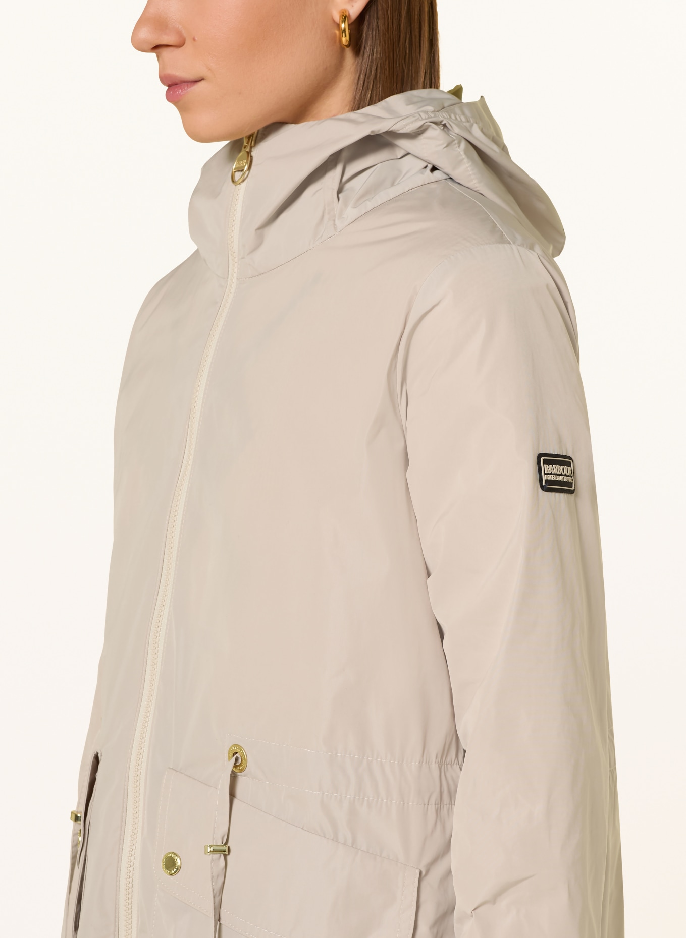 BARBOUR INTERNATIONAL Polní bunda PIPER: KRÉMOVÁ