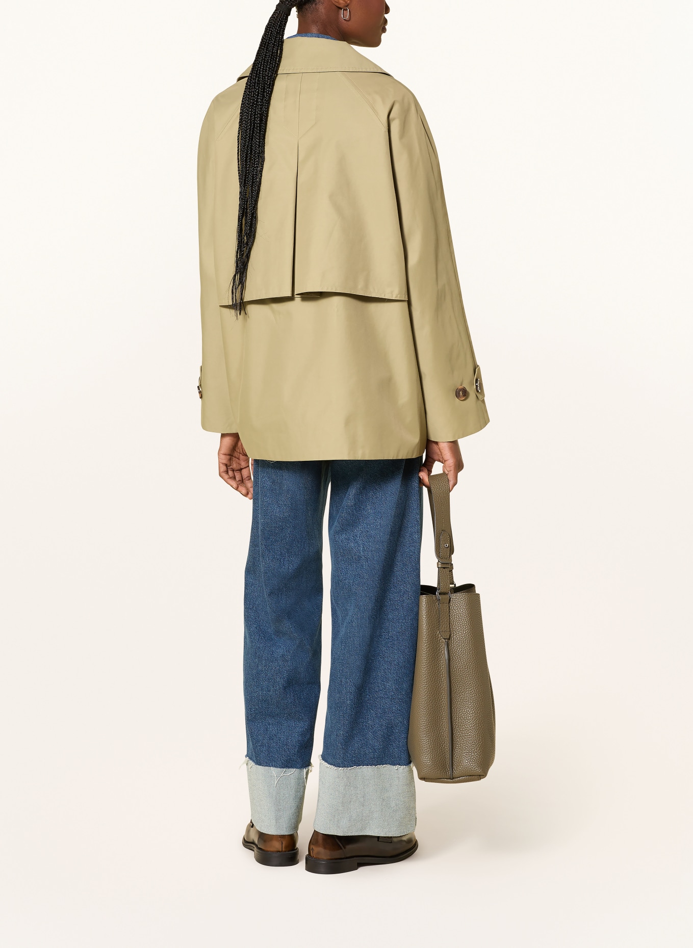 Barbour Cabanjacke MAISY: OLIV / HELLBRAUN / DUNKELBRAUN