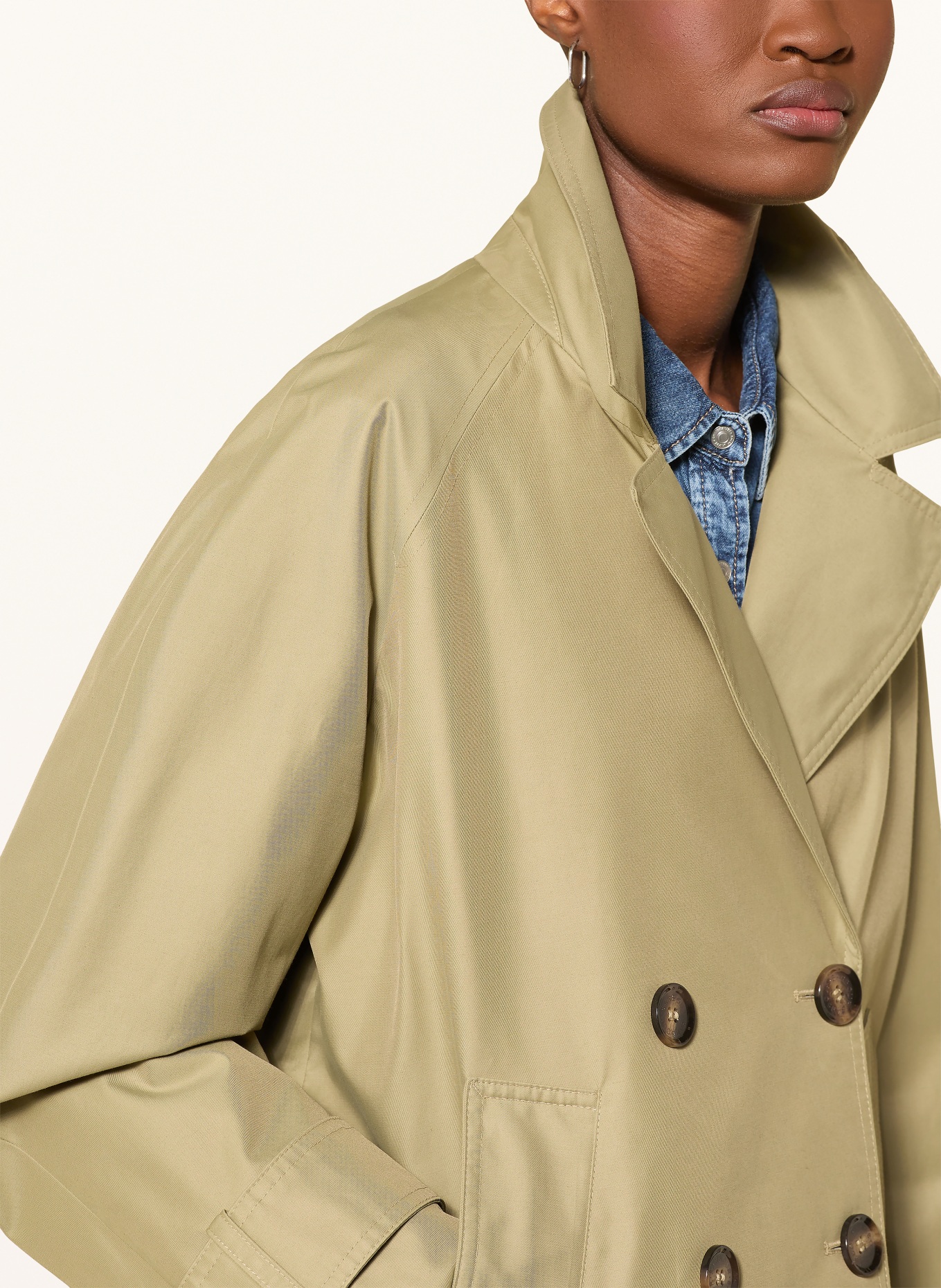 Barbour Cabanjacke MAISY: OLIV / HELLBRAUN / DUNKELBRAUN