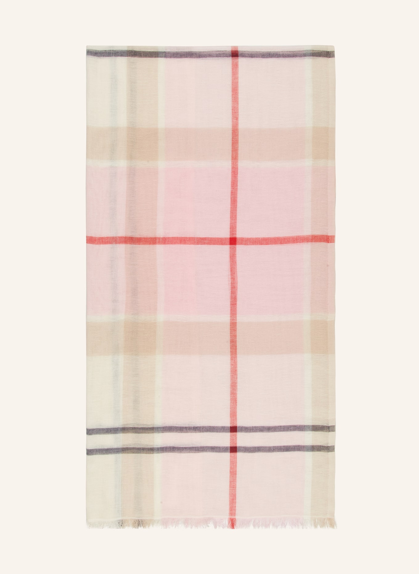 Barbour ABIGAIL scarf: PINK / DARK BLUE / WHITE