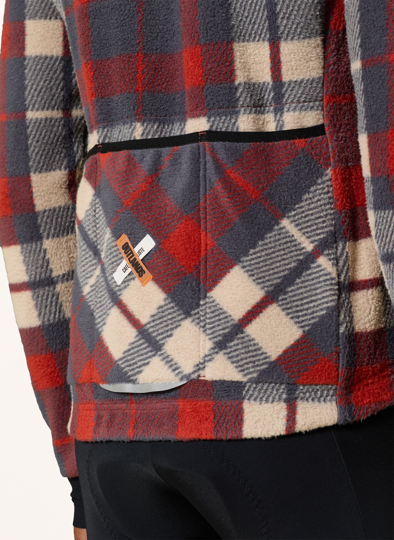 CAFÉ DU CYCLISTE Koszulka rowerowa z polaru SOLANGE: CZERWONY / BEŻOWY / SZARY