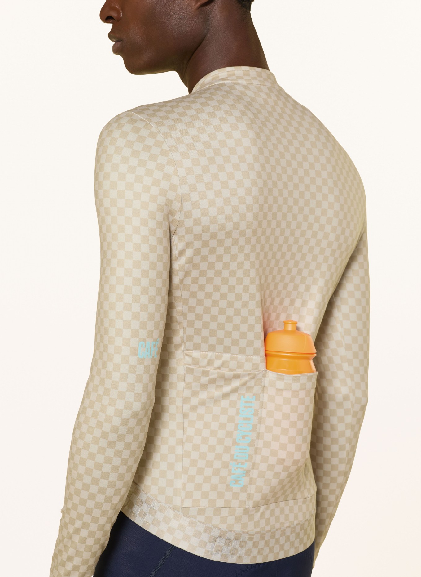 CAFÉ DU CYCLISTE Koszulka rowerowa CONSTANCE: JASNOŻÓŁTY / JASNOZIELONY