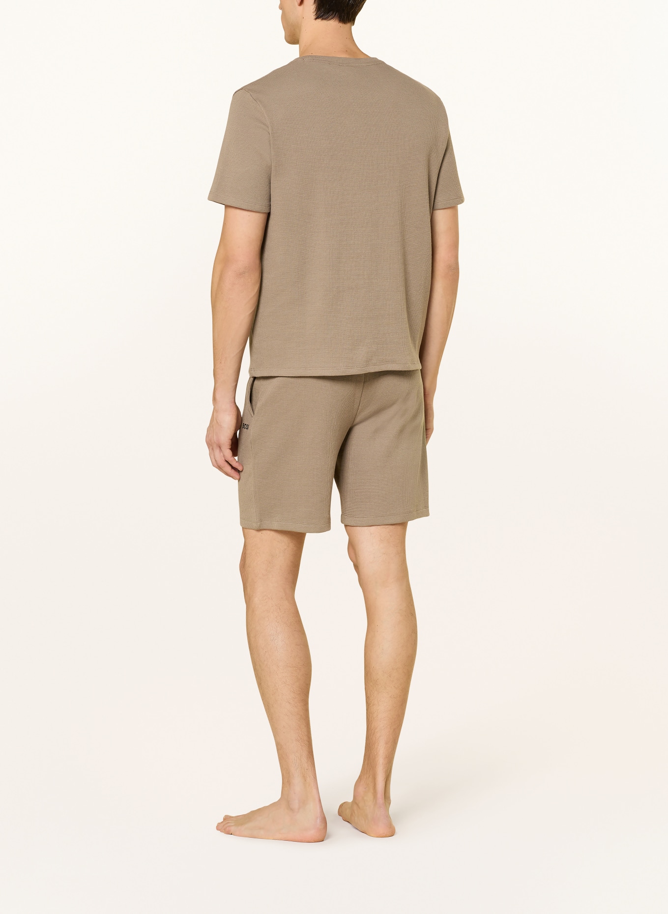BOSS Schlafshorts: TAUPE