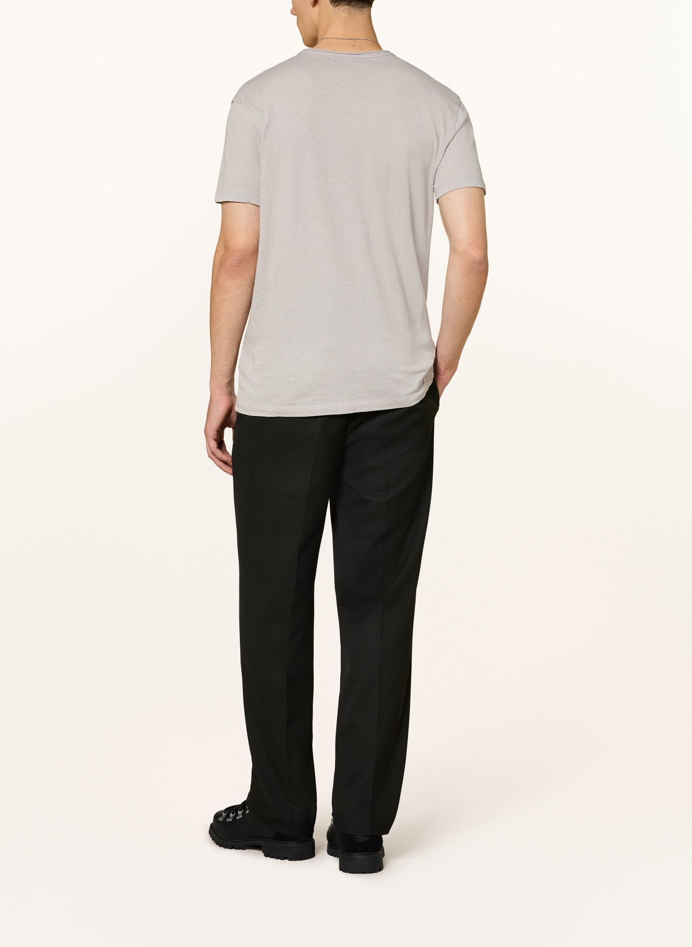 ALLSAINTS T-shirt FIGURE: GRIS CLAIR