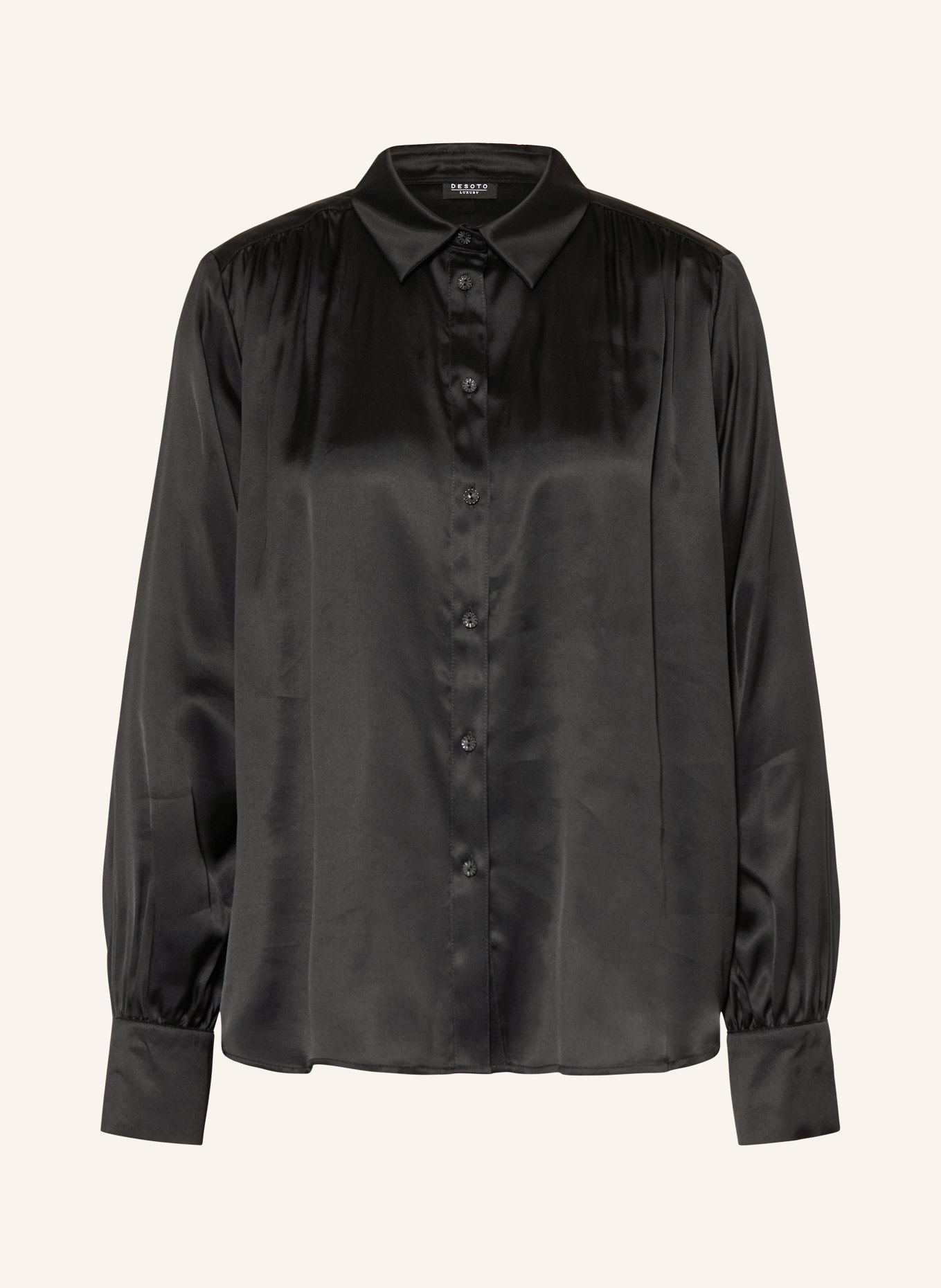 DESOTO Hemdbluse LUXURY LENA: SCHWARZ