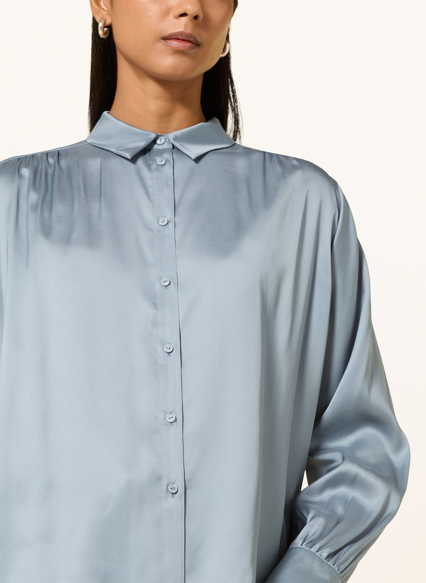 DESOTO Hemdbluse LUXURY LENA: BLAUGRAU