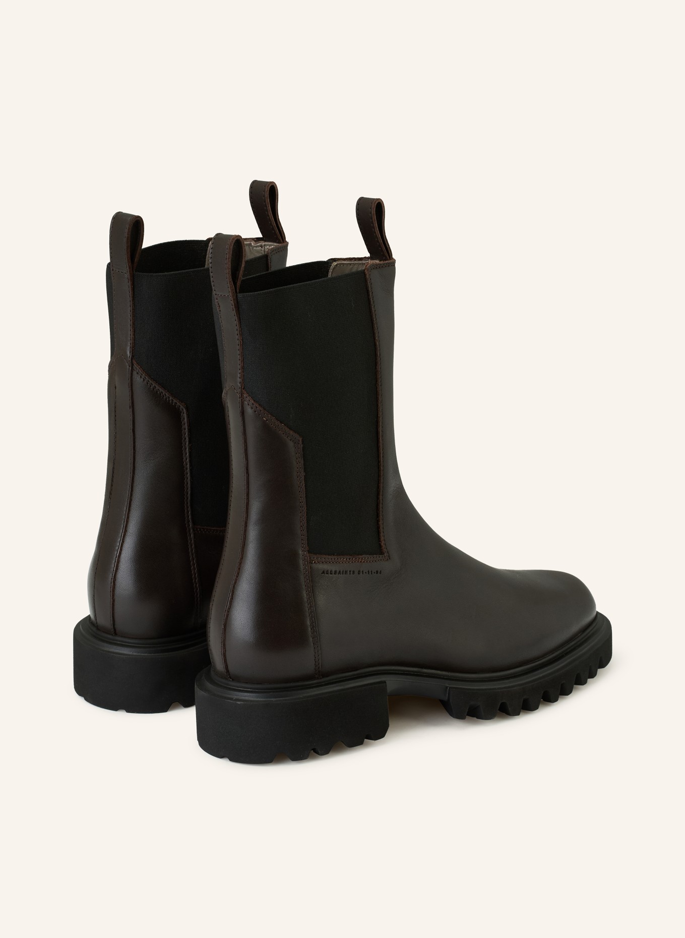 ALLSAINTS Chelsea-Boots HALLIE: DUNKELBRAUN / SCHWARZ