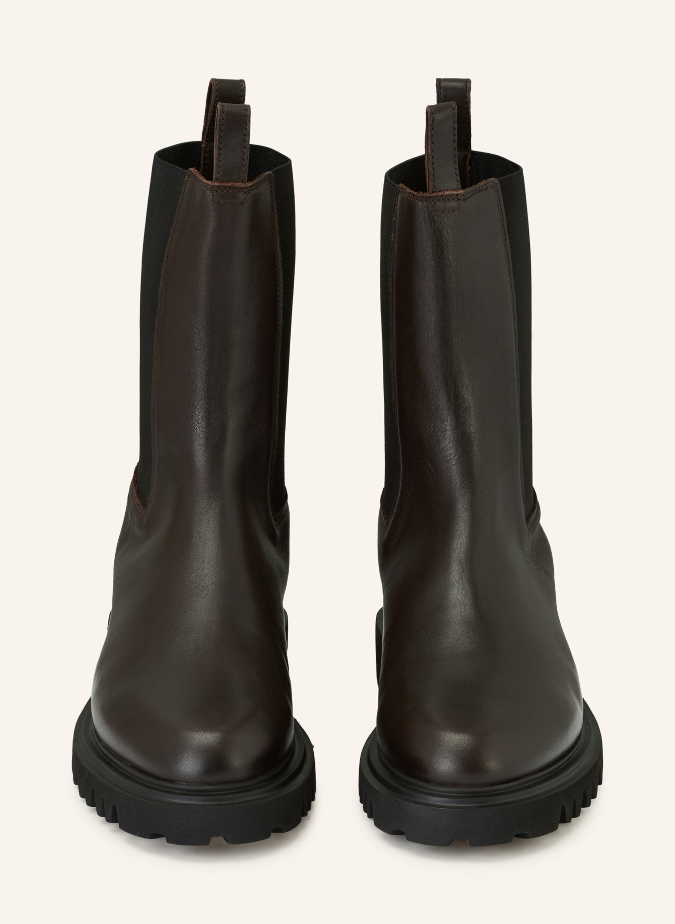ALLSAINTS Chelsea-Boots HALLIE: DUNKELBRAUN / SCHWARZ