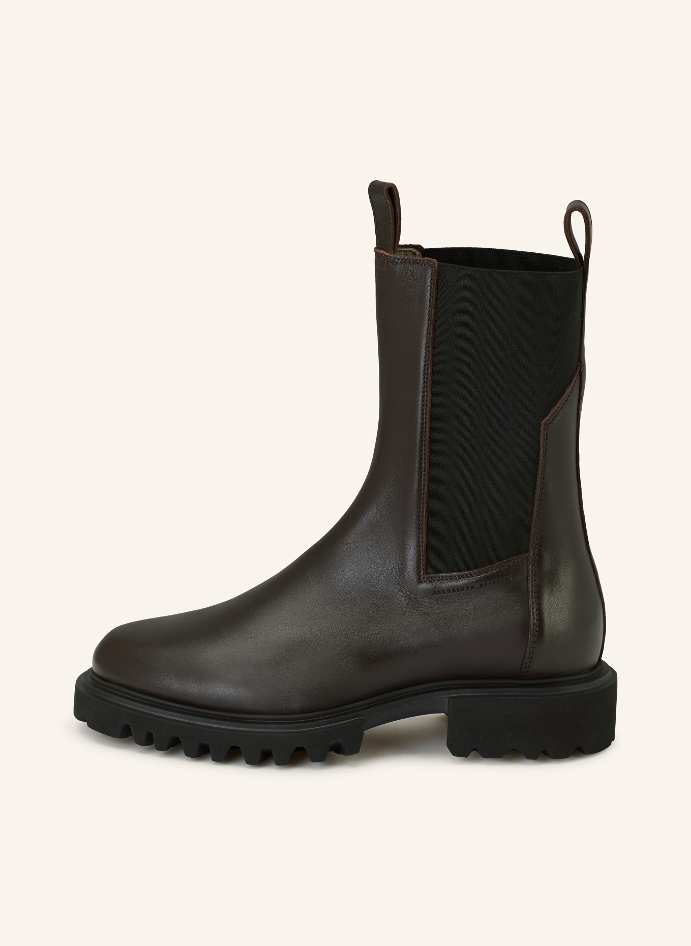 ALLSAINTS Chelsea-Boots HALLIE: DUNKELBRAUN / SCHWARZ