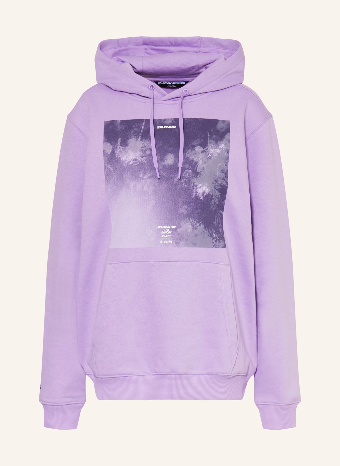 SALOMON Hoodie CANOPY: HELLLILA / DUNKELLILA