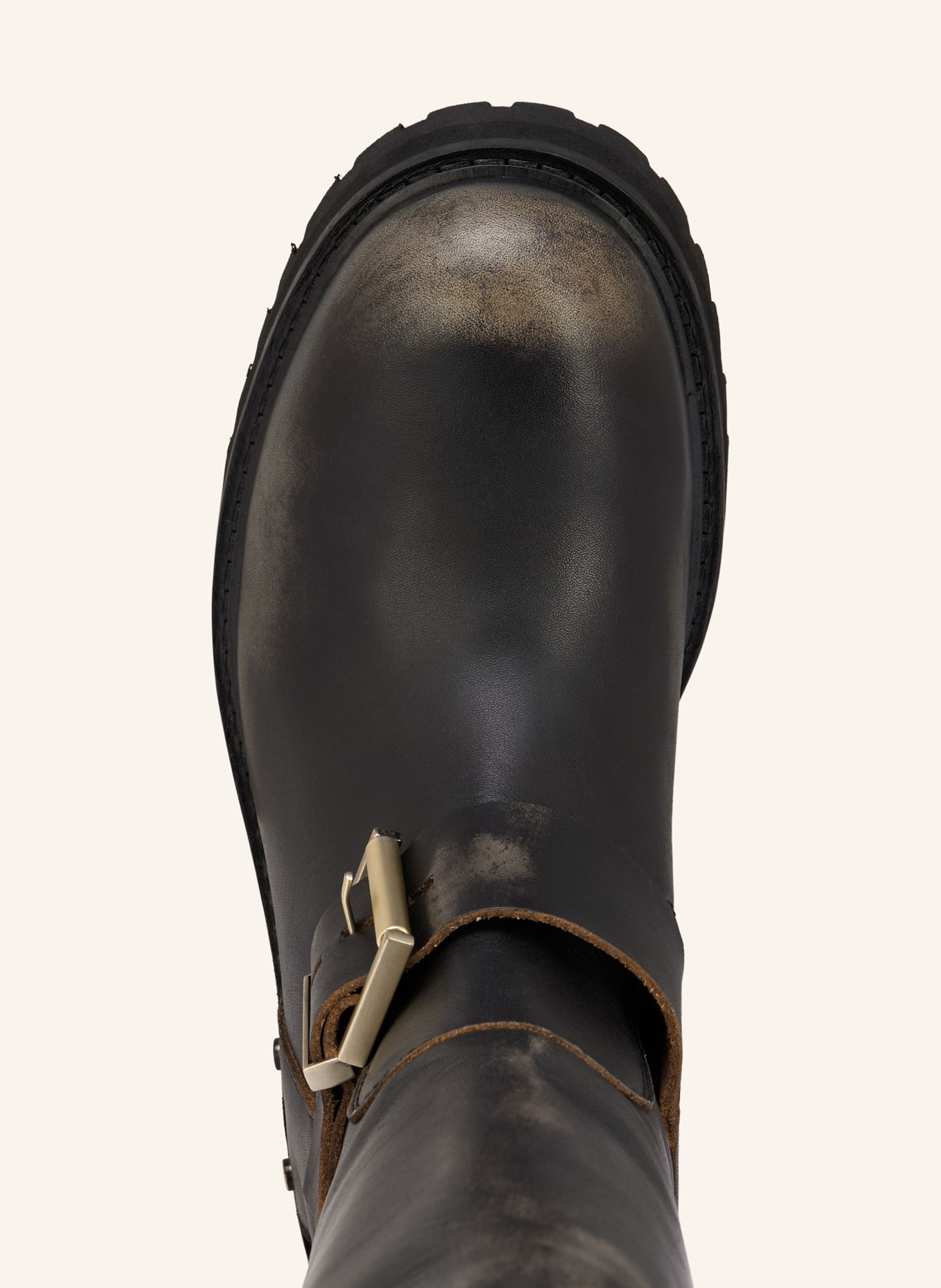 ALLSAINTS Bottes de motard TAY: MARRON FONCÉ