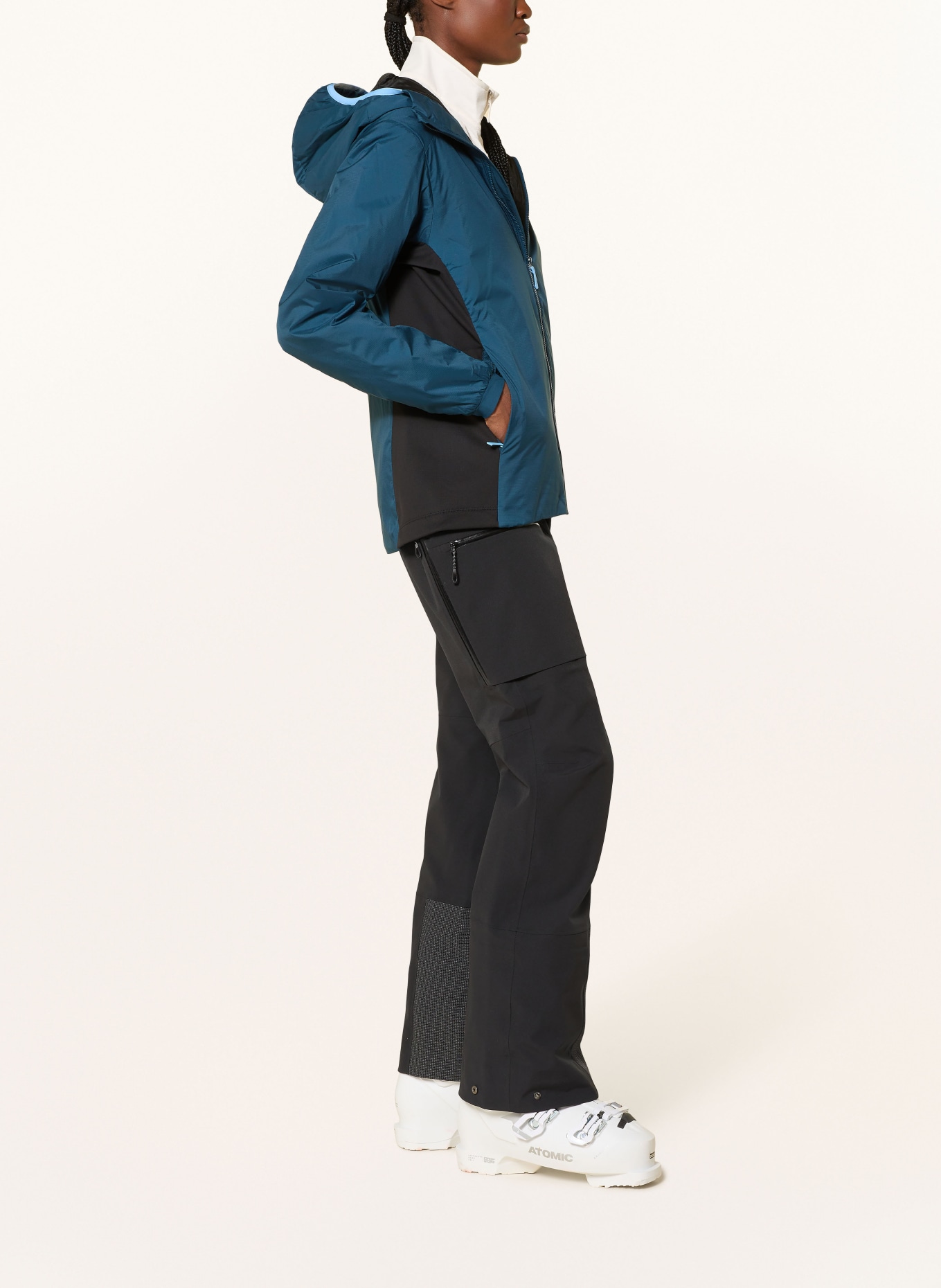 ARC'TERYX Funktionsjacke ATOM HOODY: PETROL